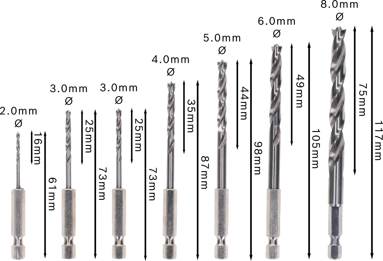 bosch-robust-line-hss-holzbohrersatz-7-teilig-sechskantschaft-2-8-mm-holzspiralb image 3
