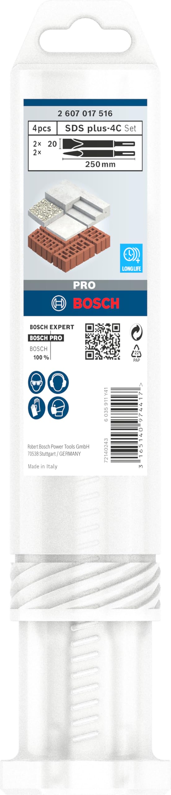 bosch-professional-4x-pro-sds-plus-4c-mei-el-set-4-teilig-spitz-und-flachmei-el- image 2
