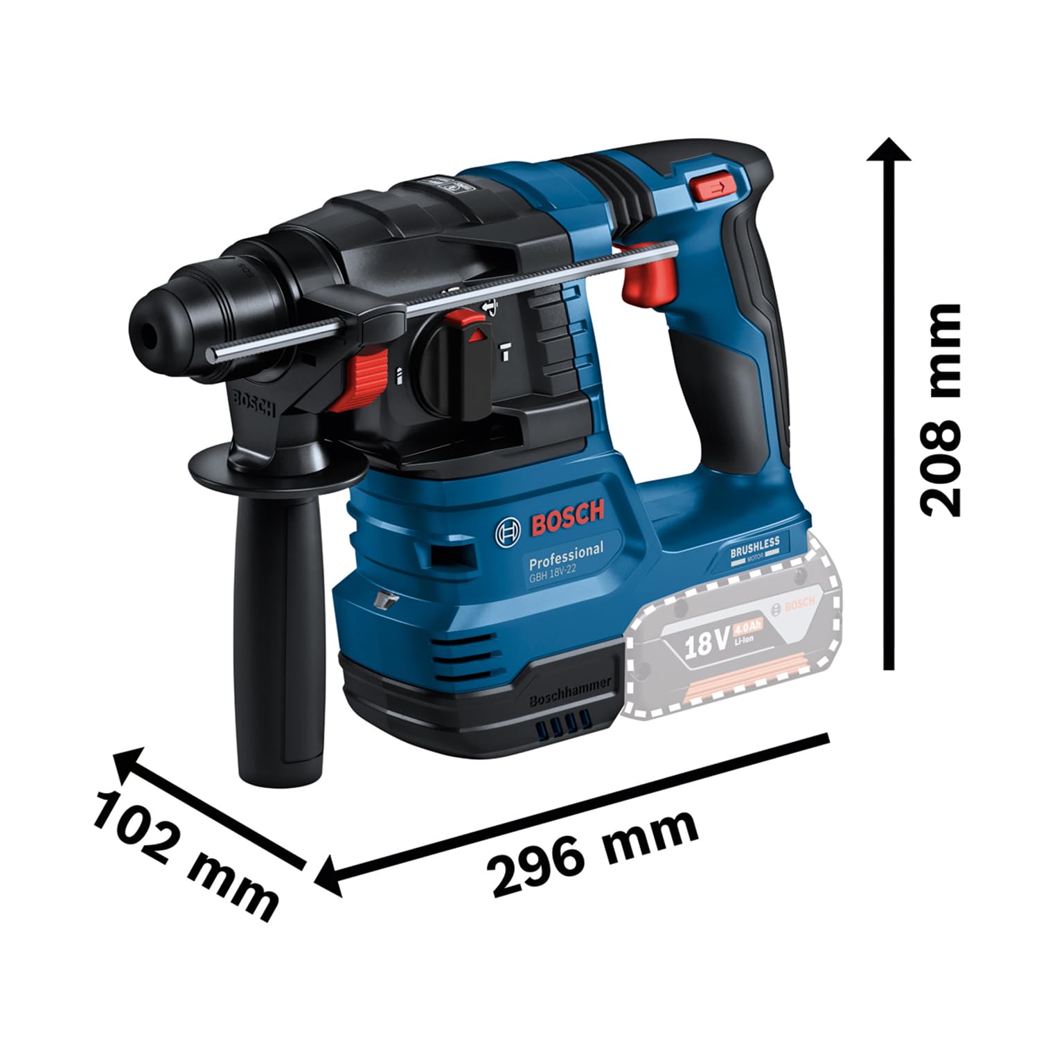 bosch-professional-18v-system-combo-kit-schlagbohrschrauber-gsb-18v-45-bohrhamme image 2