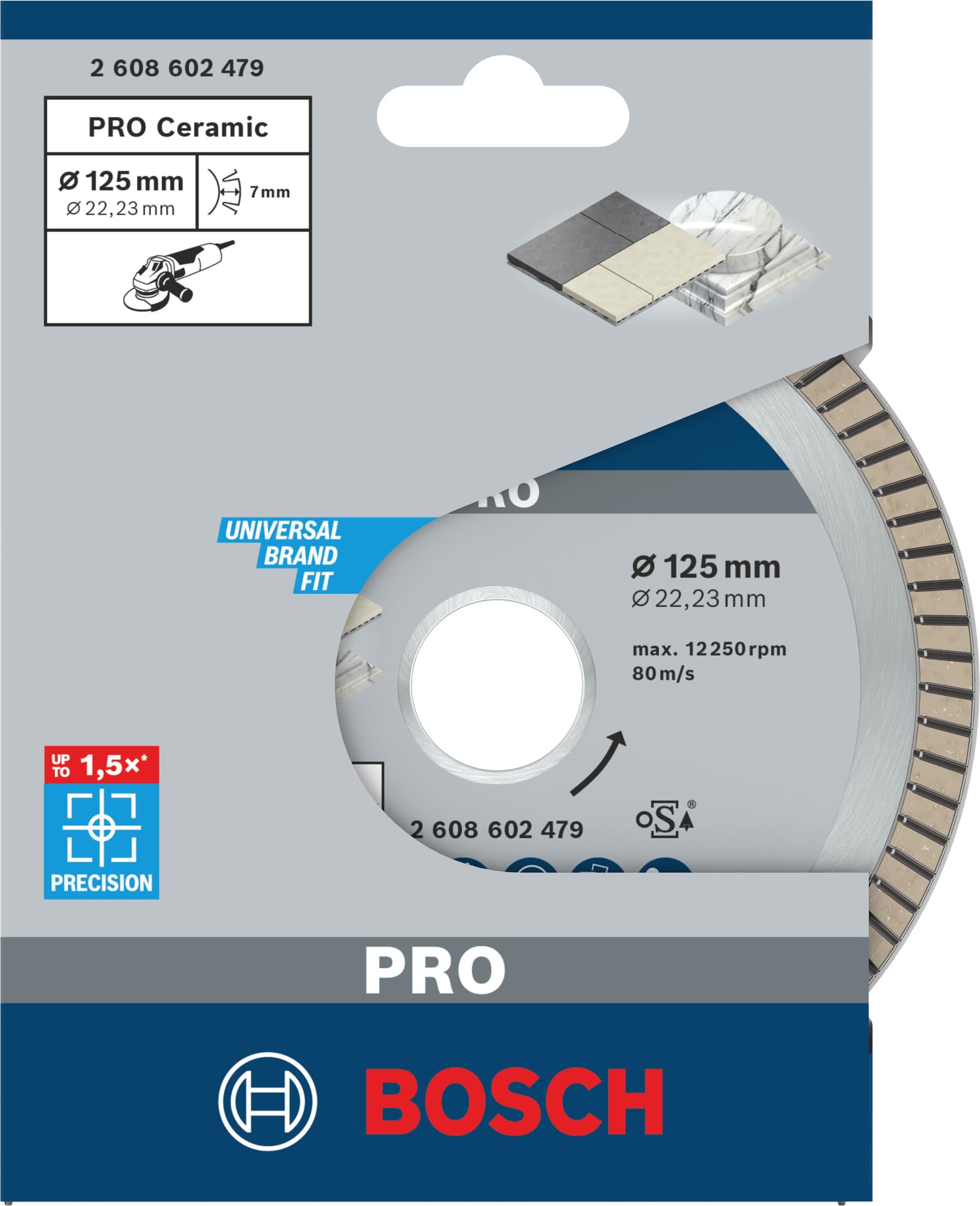 bosch-professional-diamanttrennscheibe-best-for-ceramic-extra-clean-turbo-125-x- image 2