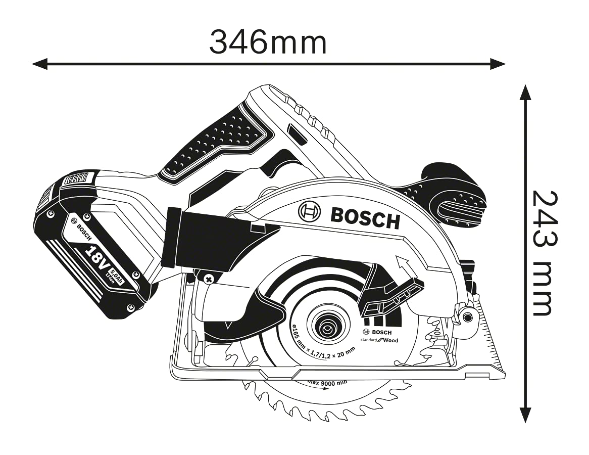bosch-professional-gks-18-v-li-akku-kreiss-ge-060166h00a-18-v-165-mm-s-geblatt-5 image 2