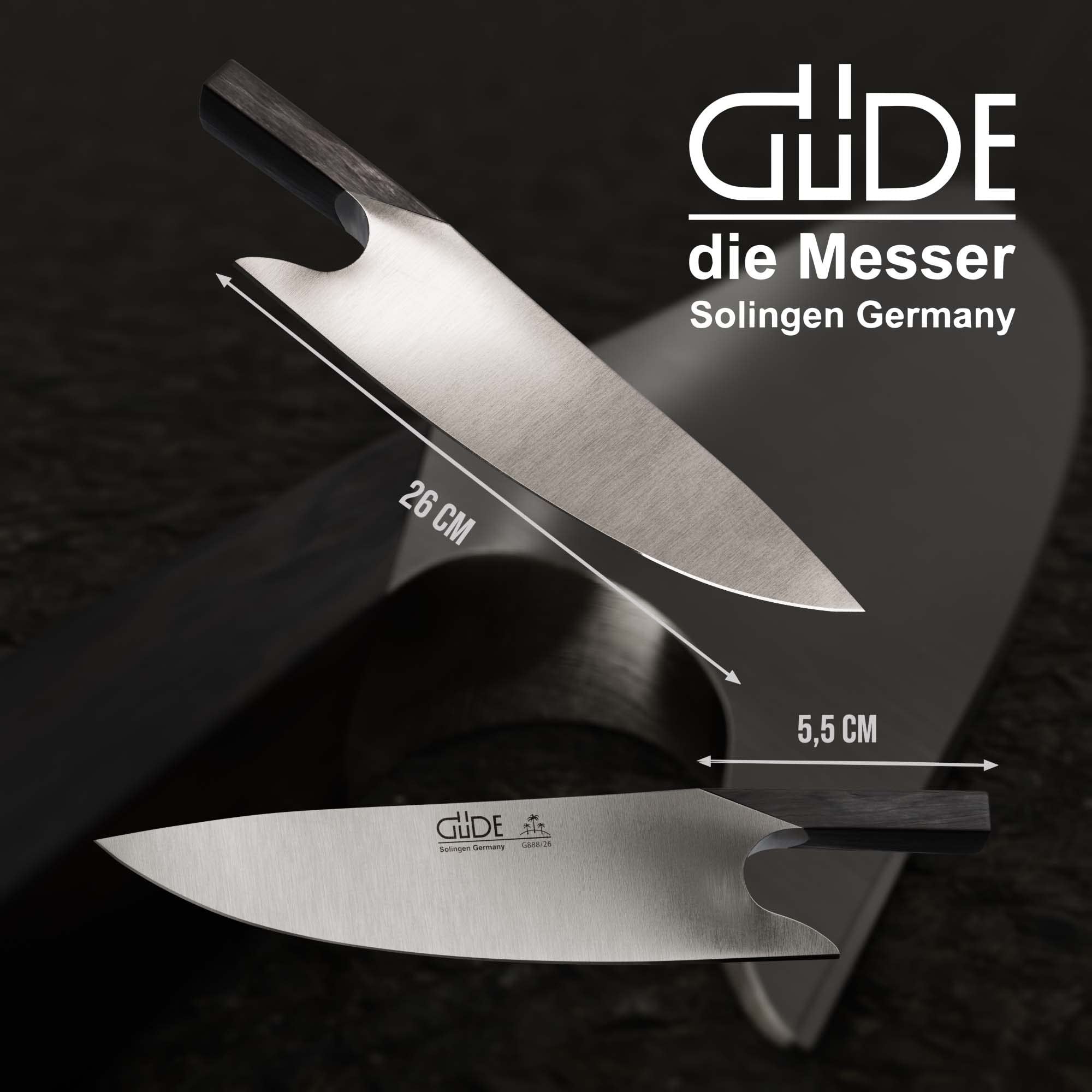 g-de-the-knife-grenadill-g888-26-kochmesser-26-cm-klinge-geschmiedet-chrom-molyb image 2