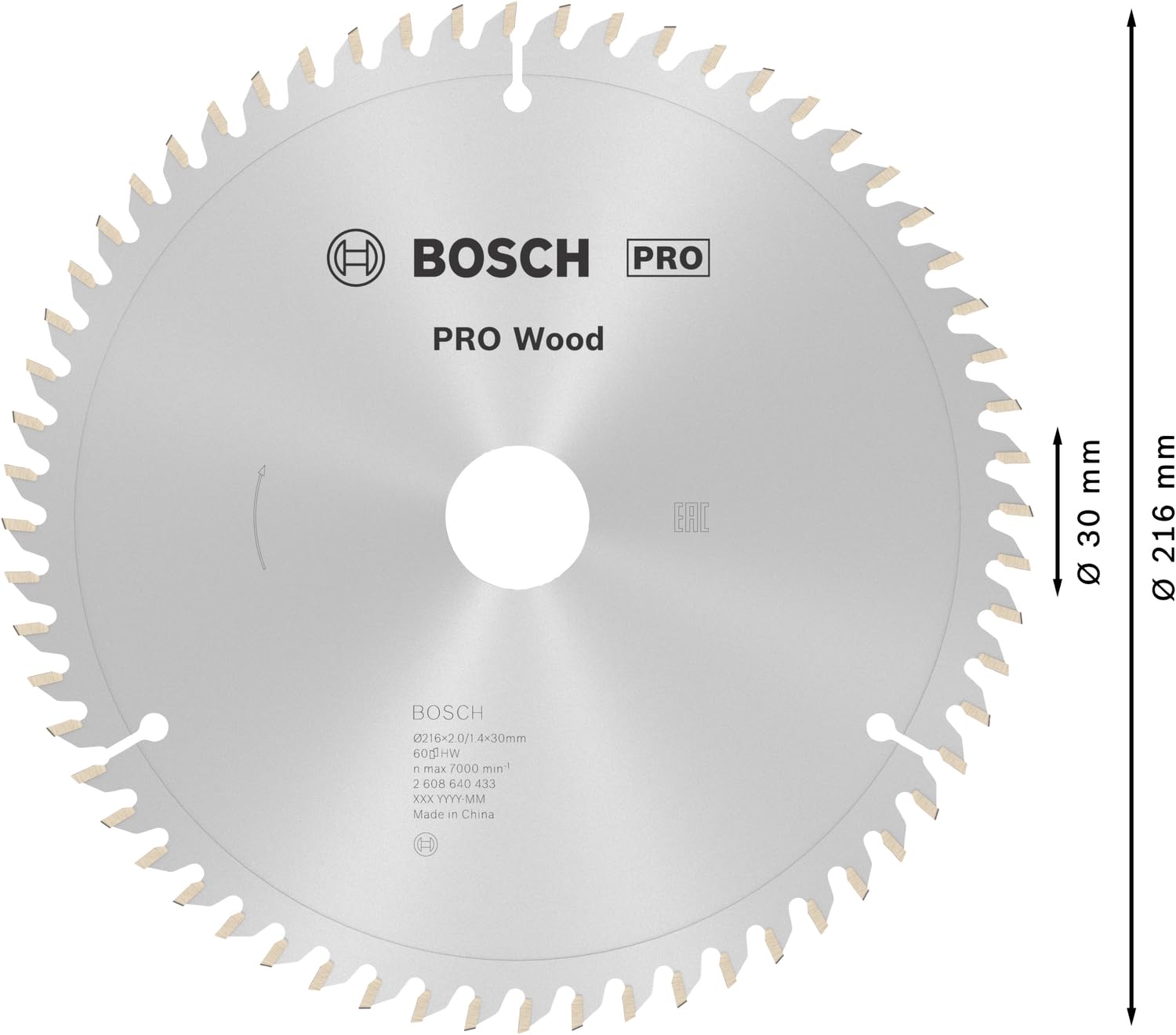 bosch-professional-pro-wood-kreiss-geblatt-216-x-30-mm-60-z-hne-2-0-mm-schnittbr image 3