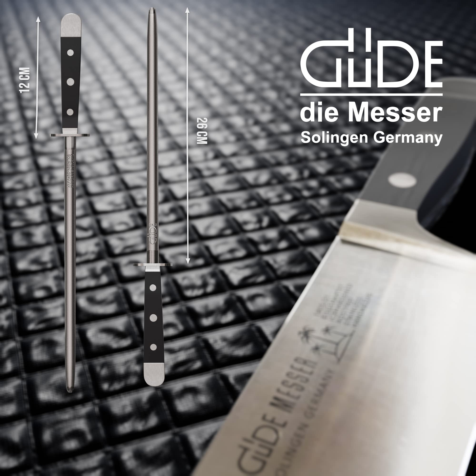 g-de-alpha-wetzstahl-26-cm-geschmiedet-doppelkropf-hostaform-griff-schwarz-handm image 2