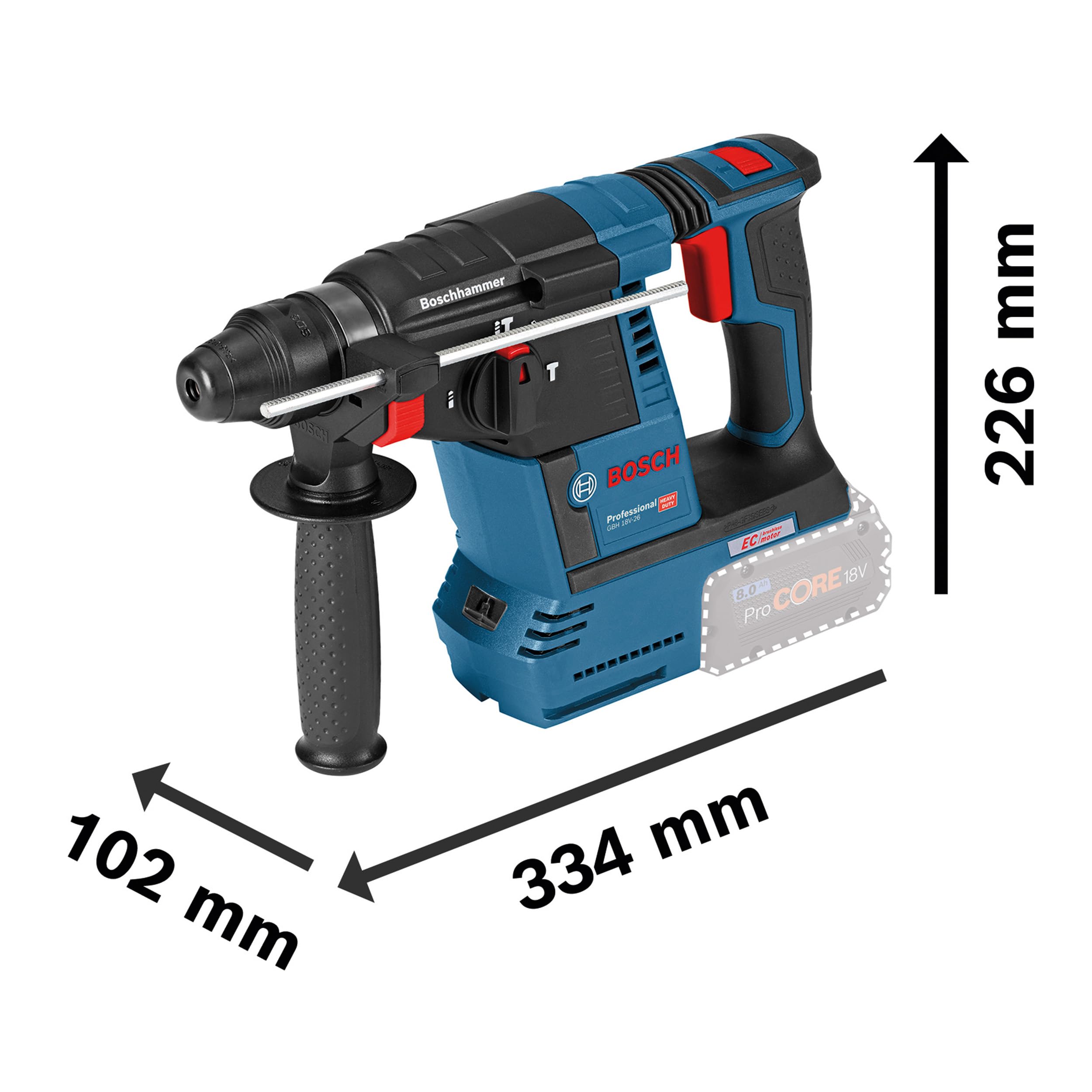 bosch-pro-18v-system-combo-kit-gsr-18v-65-bohrschrauber-gbh-18v-26-bohrhammer-gw image 3
