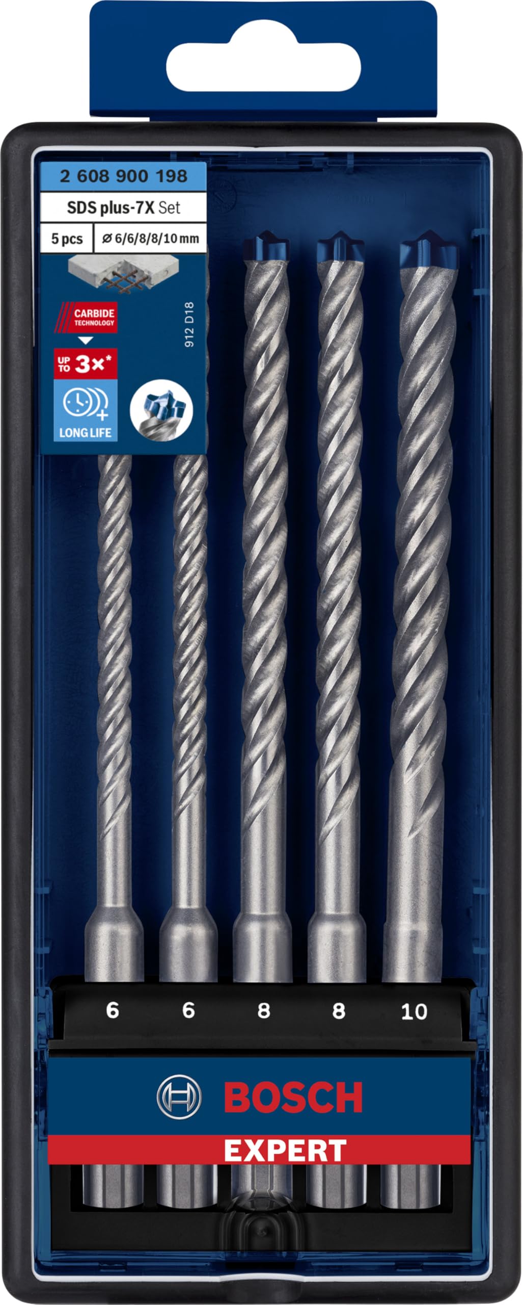 bosch-professional-5x-expert-sds-plus-7x-hammerbohrer-set-6-10-mm-hammerbohrer-f image 2
