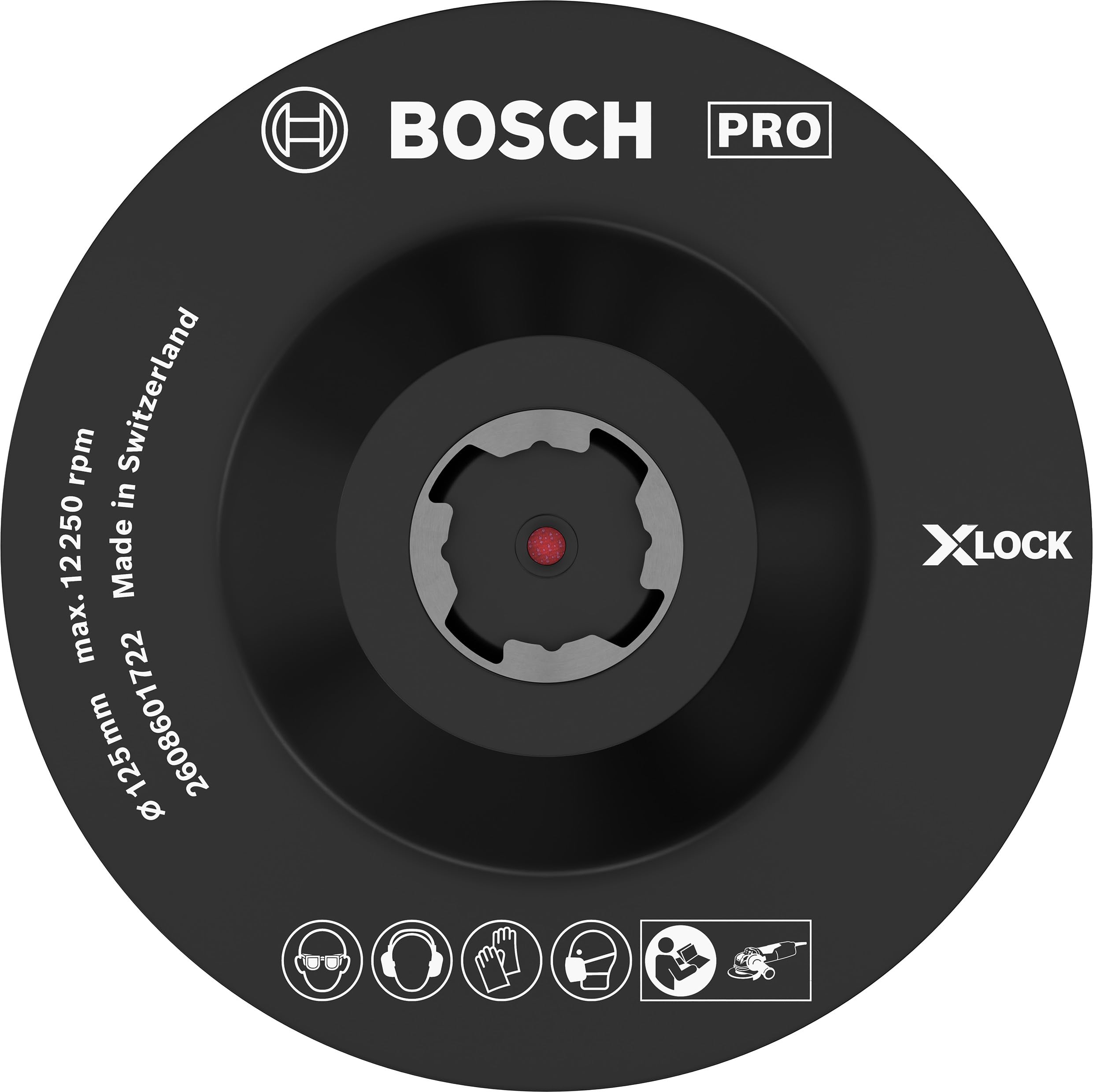 bosch-pro-backing-pad-f-r-kleine-winkelschleifer-x-lock-klettverschluss-125-mm image 1