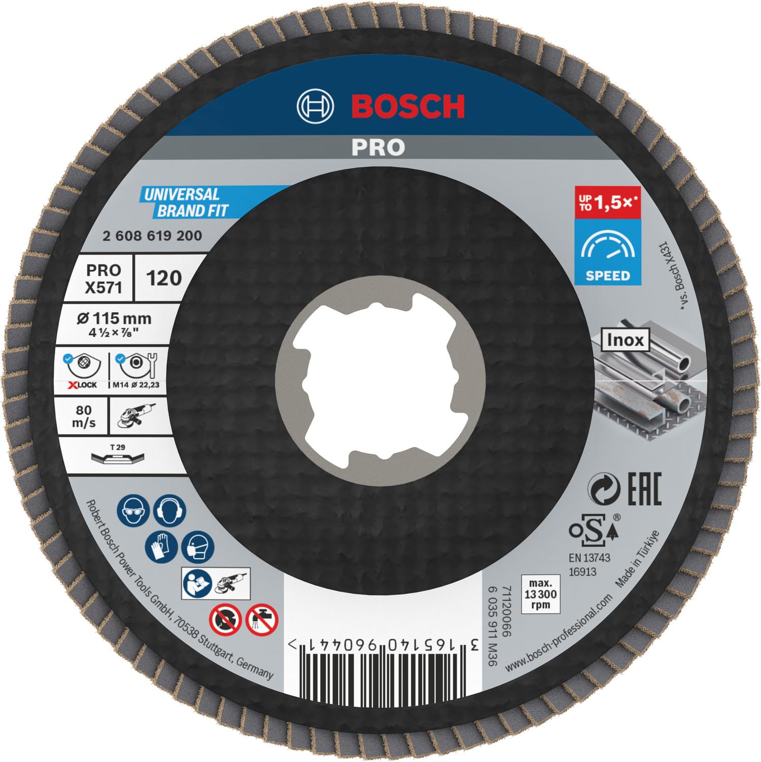 bosch-accessories-gewinkelte-f-cherschleifscheibe-x571-best-for-metal-x-lock-125 image 7