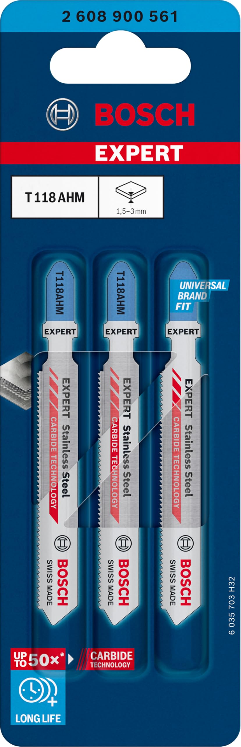 bosch-expert-stainless-steel-t-118-ahm-stichs-geblatt-3-st-ck-carbide-blatt-83-m image 2