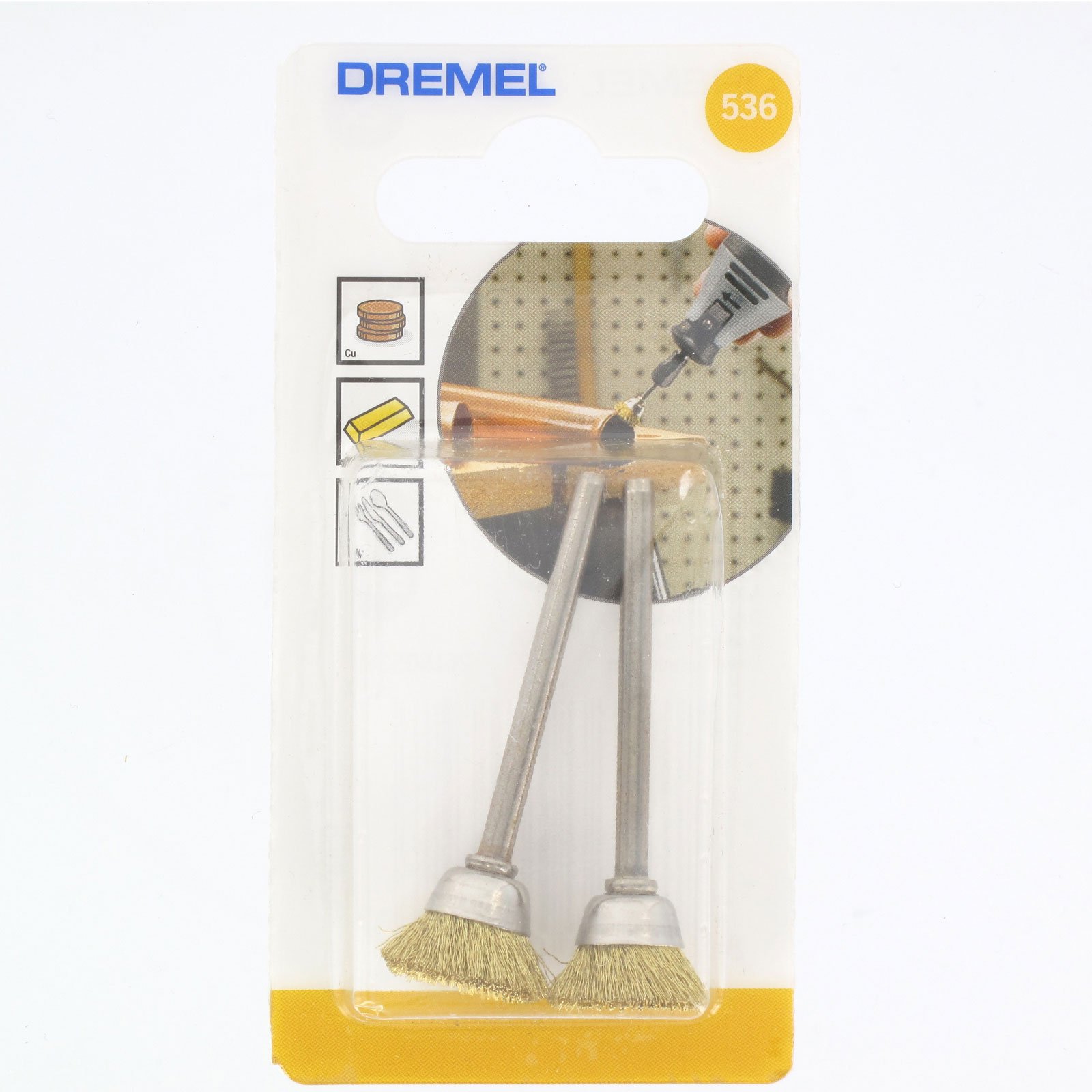 dremel-536-messingb-rsten-set-2-st-ck-13-mm-zum-funkenfreien-entrosten-entgraten image 2