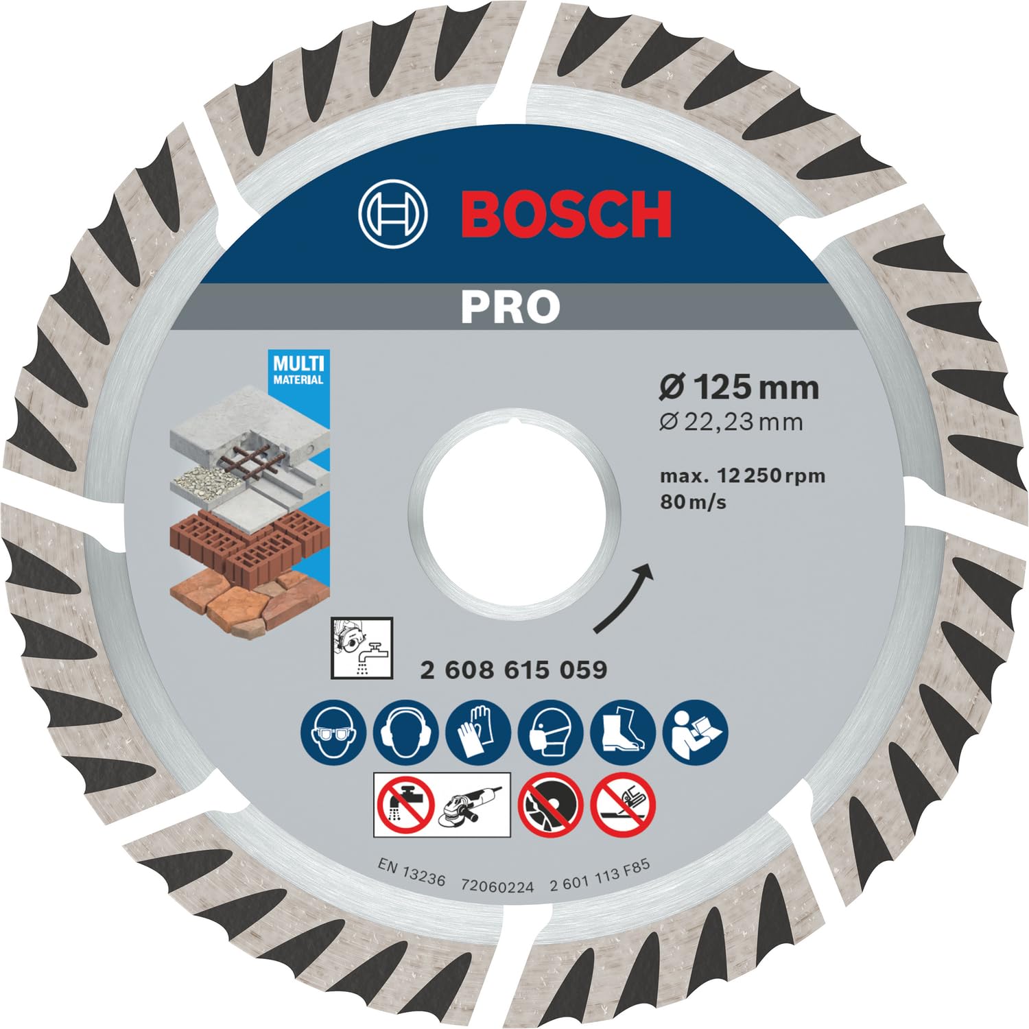 bosch-pro-multi-material-diamanttrennscheibe-125-mm-f-r-beton-und-stahlbeton-125 image 1