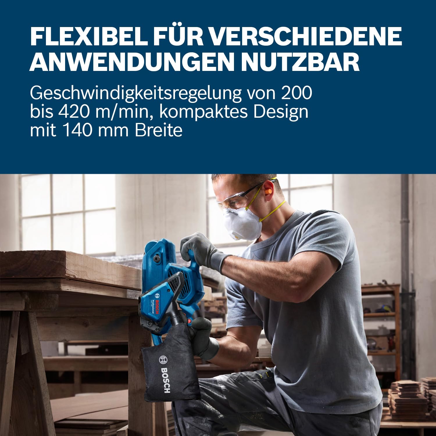 bosch-professional-bandschleifer-gbs-750-850-w-motor-3-6-kg-inkl-textilschleifba image 2