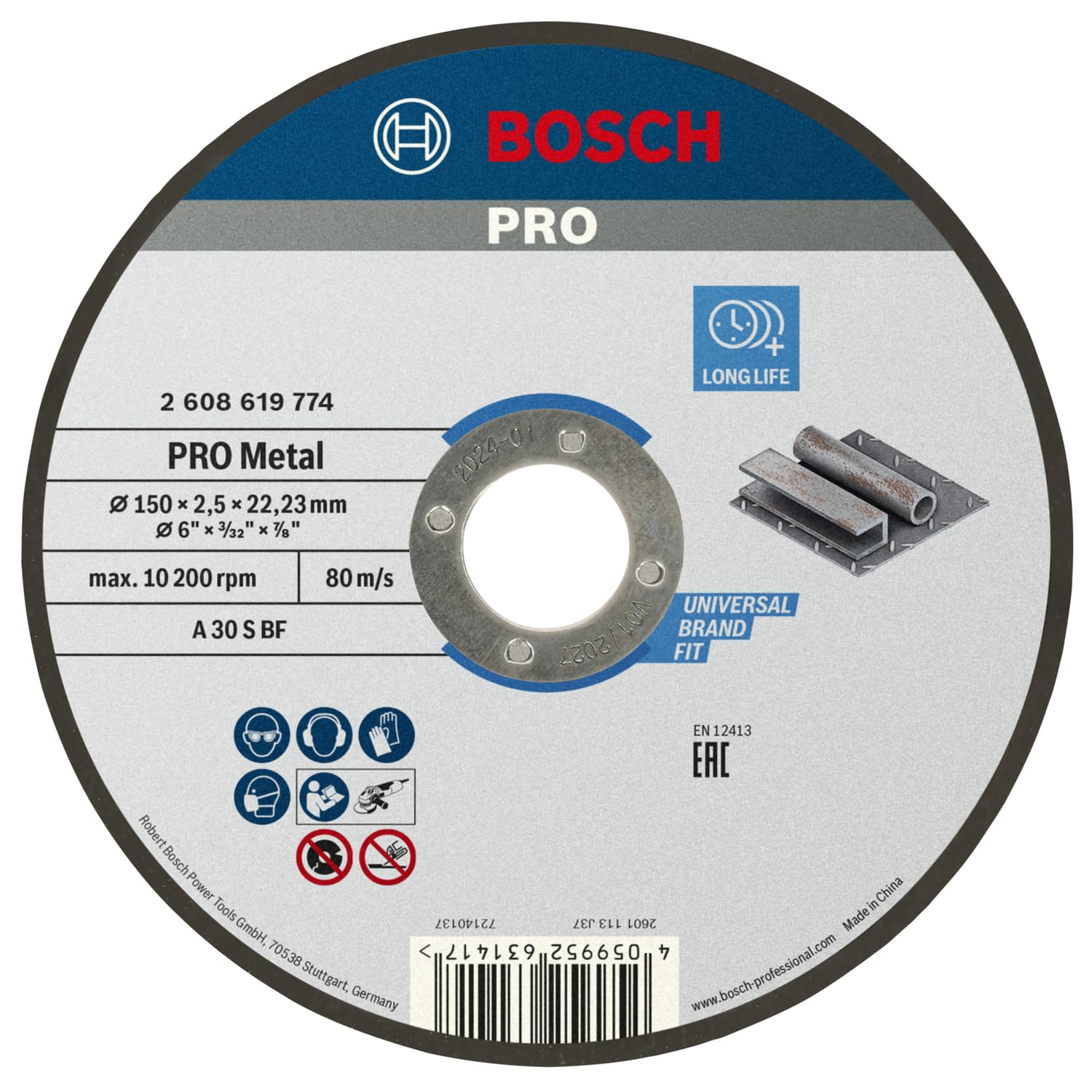 bosch-pro-metal-longlife-trennscheibe-125-2-5-22-23-mm-f-r-winkelschleifer-metal image 3