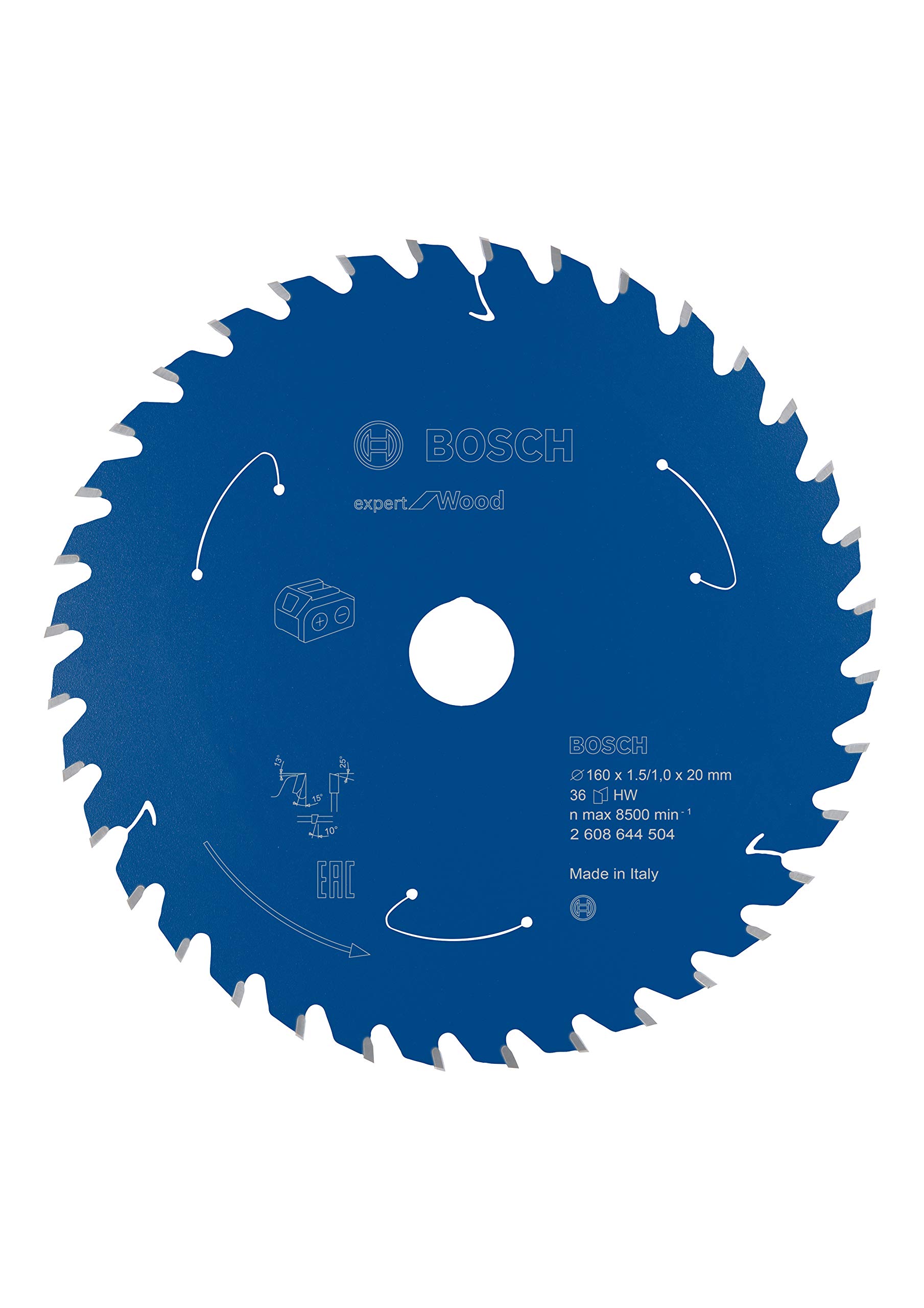 bosch-professional-expert-for-wood-kreiss-geblatt-160-x-20-x-1-5-mm-36-z-hne-akk image 2