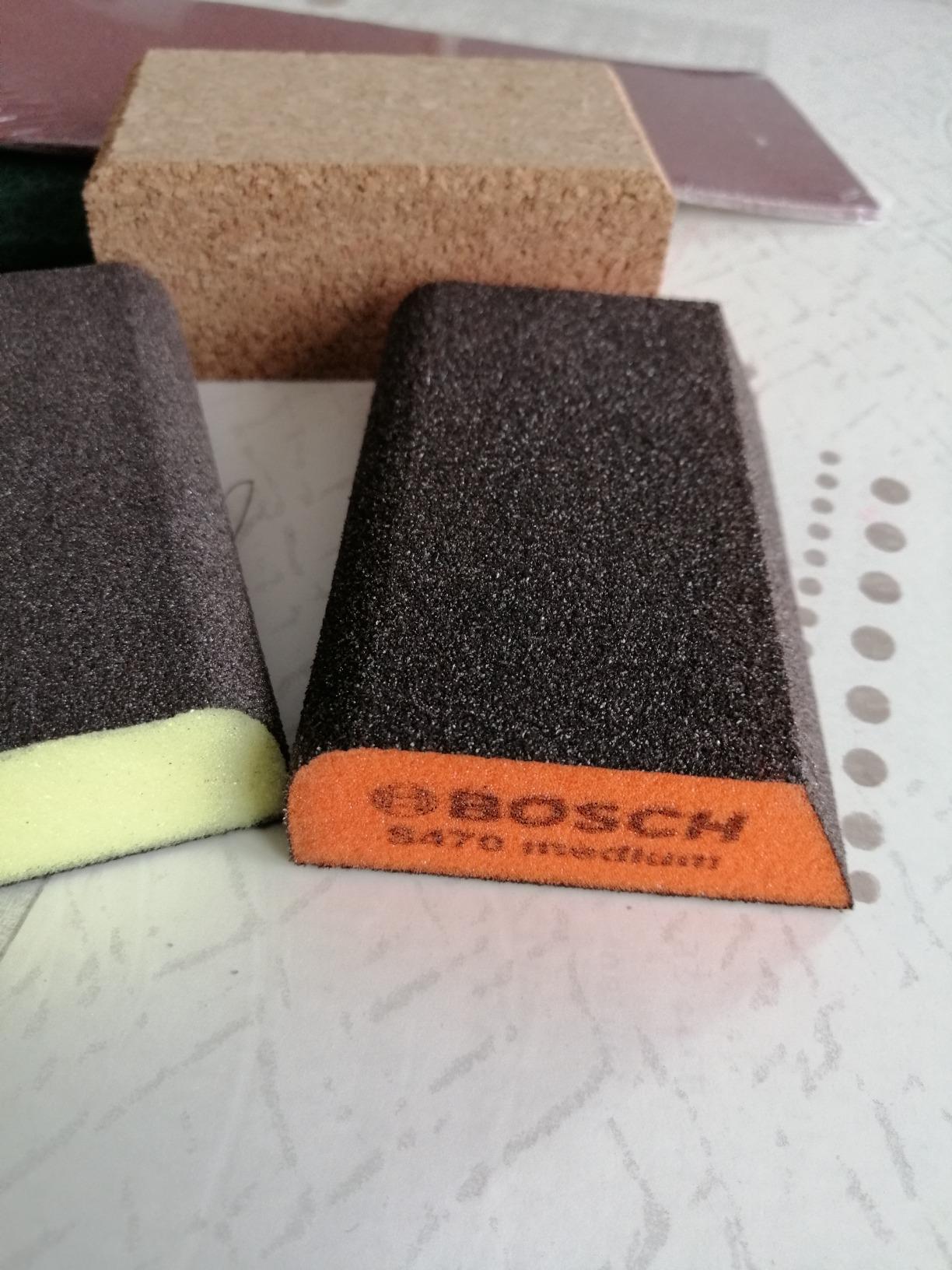 Leider zu wenig Schleifpapier dabei