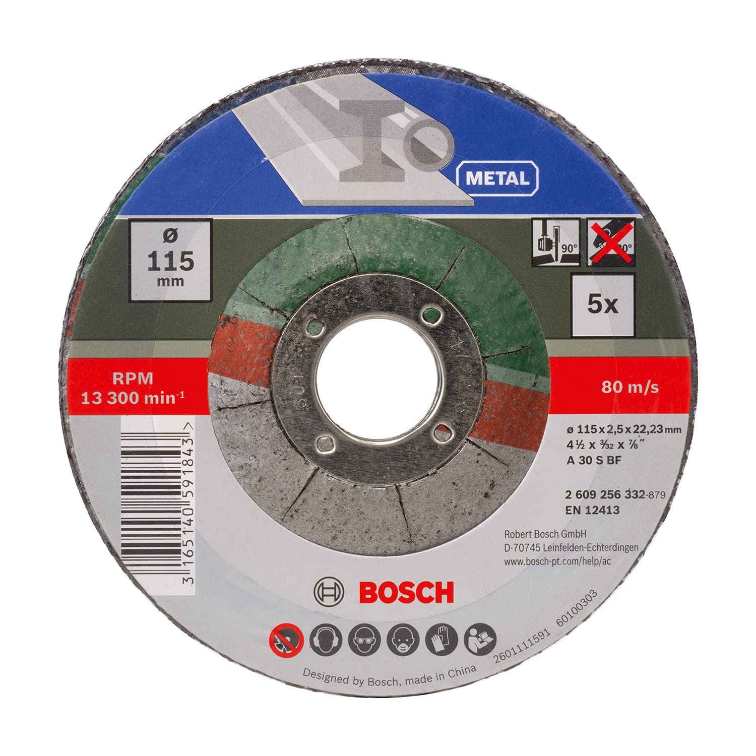 bosch-home-and-garden-diy-trennscheiben-metall-115-2-5-mm-gekr-pft-5er-set-gekr- image 3