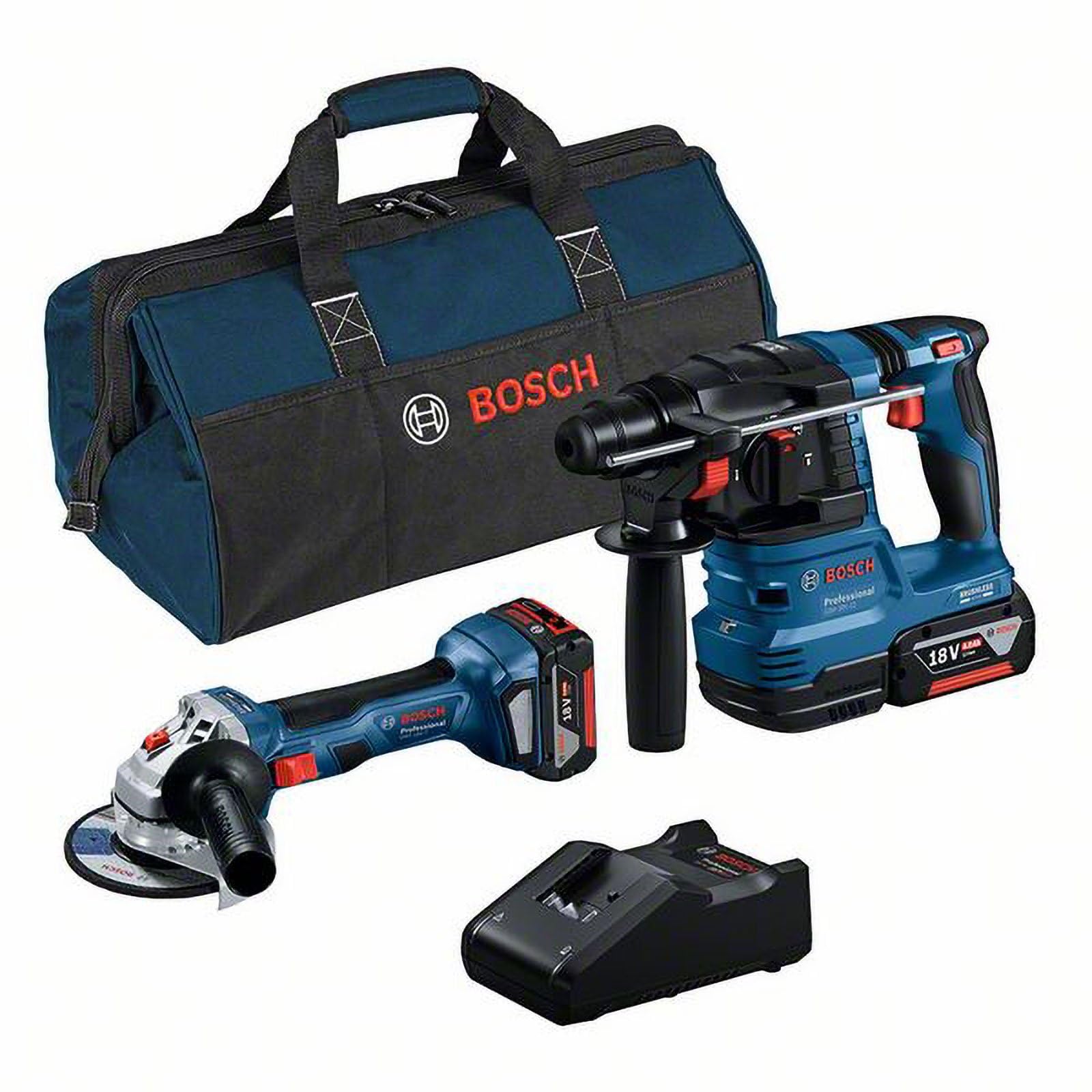 bosch-professional-18v-system-combo-kit-gws-18v-7-winkelschleifer-gbh-18v-22-boh image 1