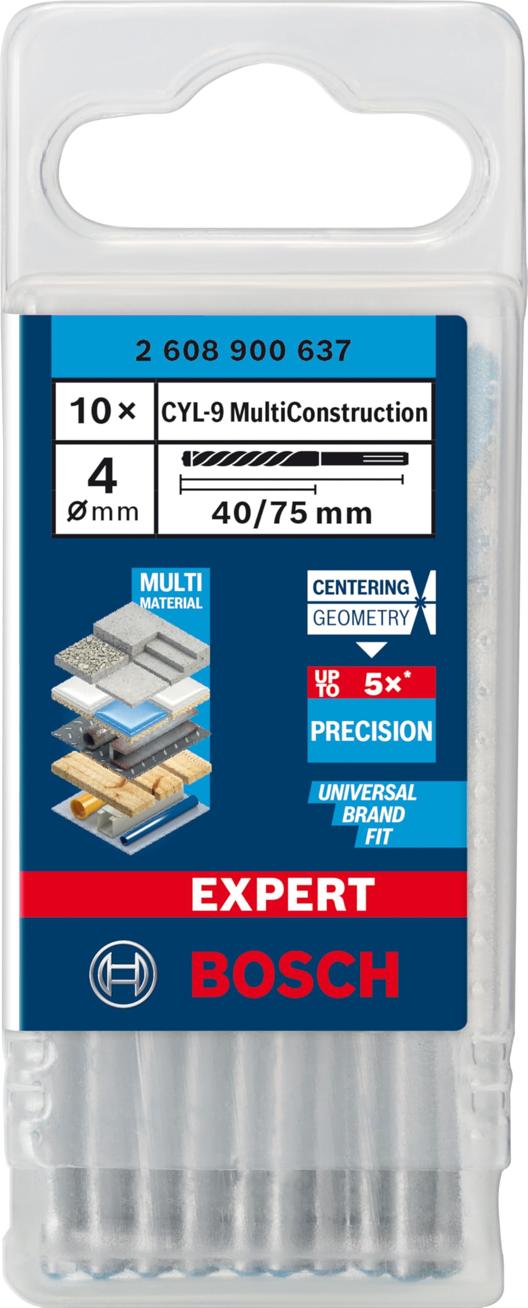 bosch-expert-cyl-9-multi-construction-bohrer-10-teilig-4-00-mm-f-r-beton-fliesen image 2