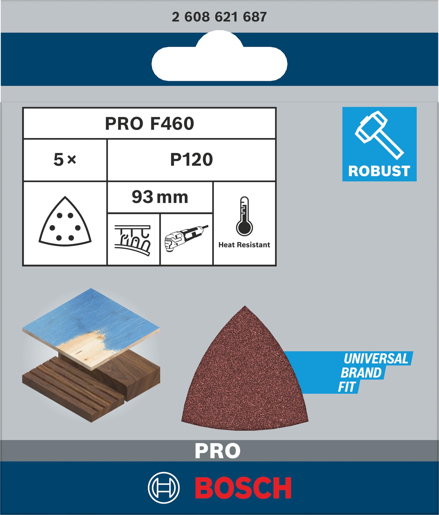 bosch-professional-5-st-ck-schleifpapier-f460-best-for-wood-and-paint-k-rnung-g1 image 2