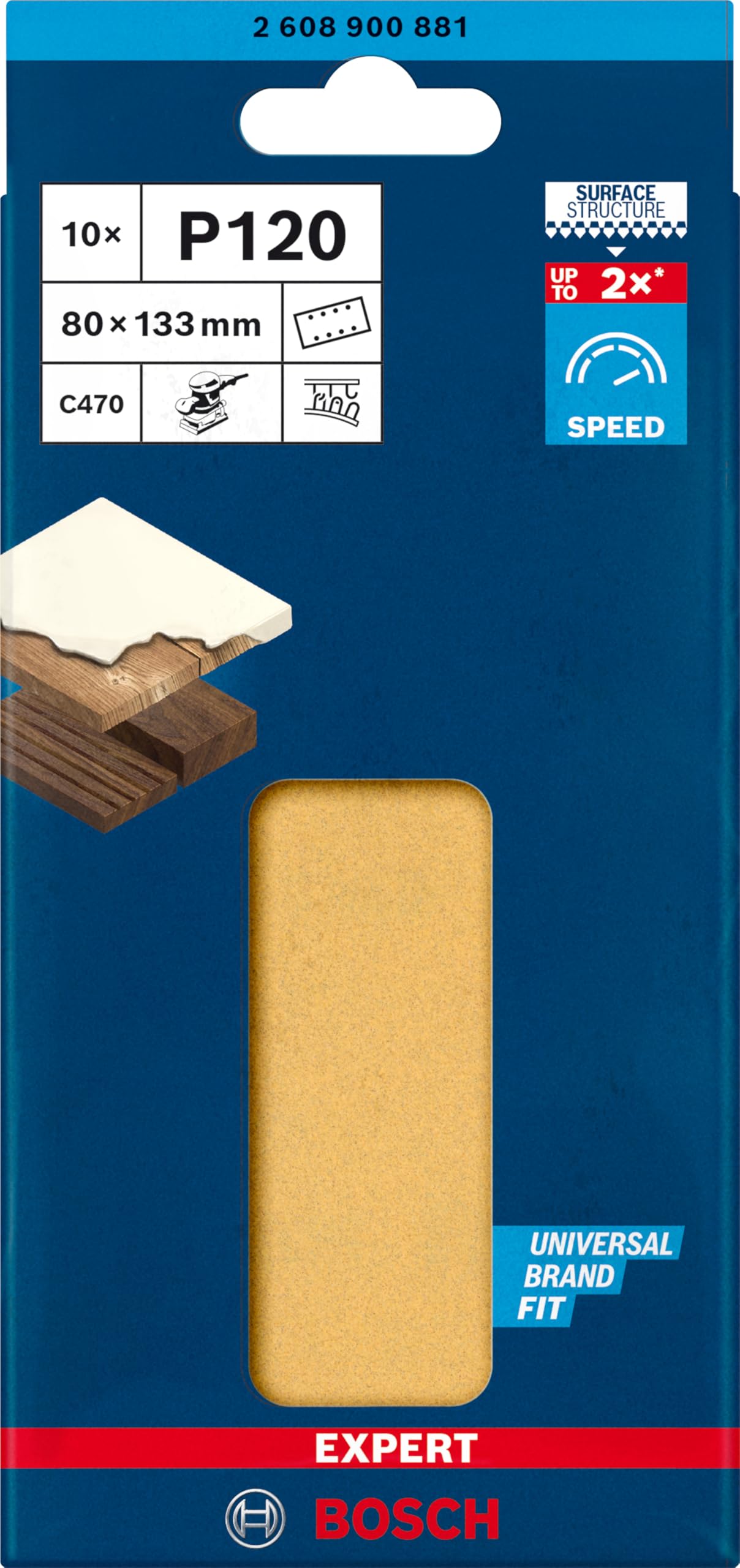 bosch-10x-expert-c470-schleifblatt-8-l-cher-80x133-mm-k-rnung-120-f-r-schwingsch image 2