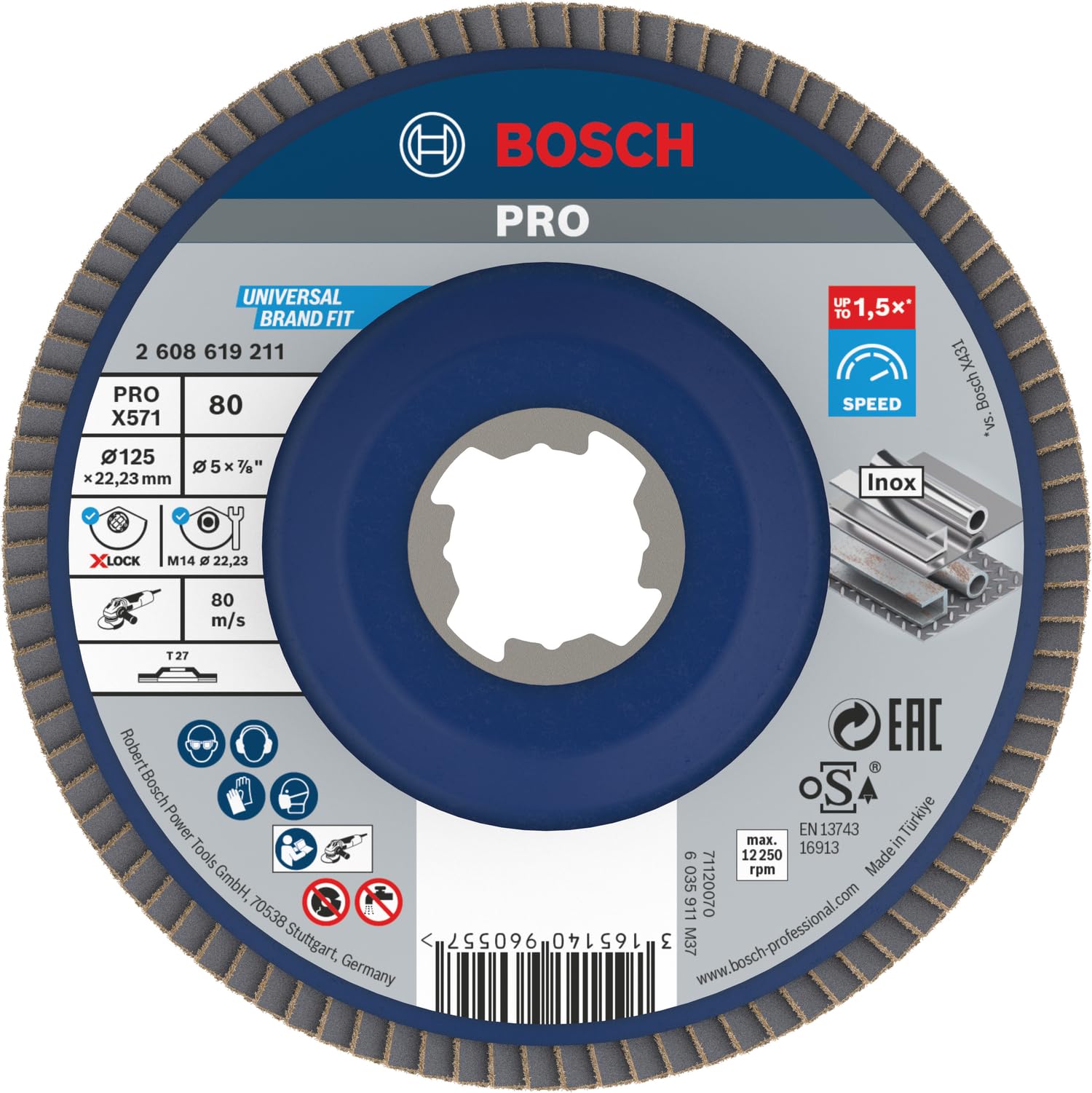 bosch-professional-f-cherschleifscheibe-best-x571-gerade-ausf-hrung-x-lock-125-m image 1