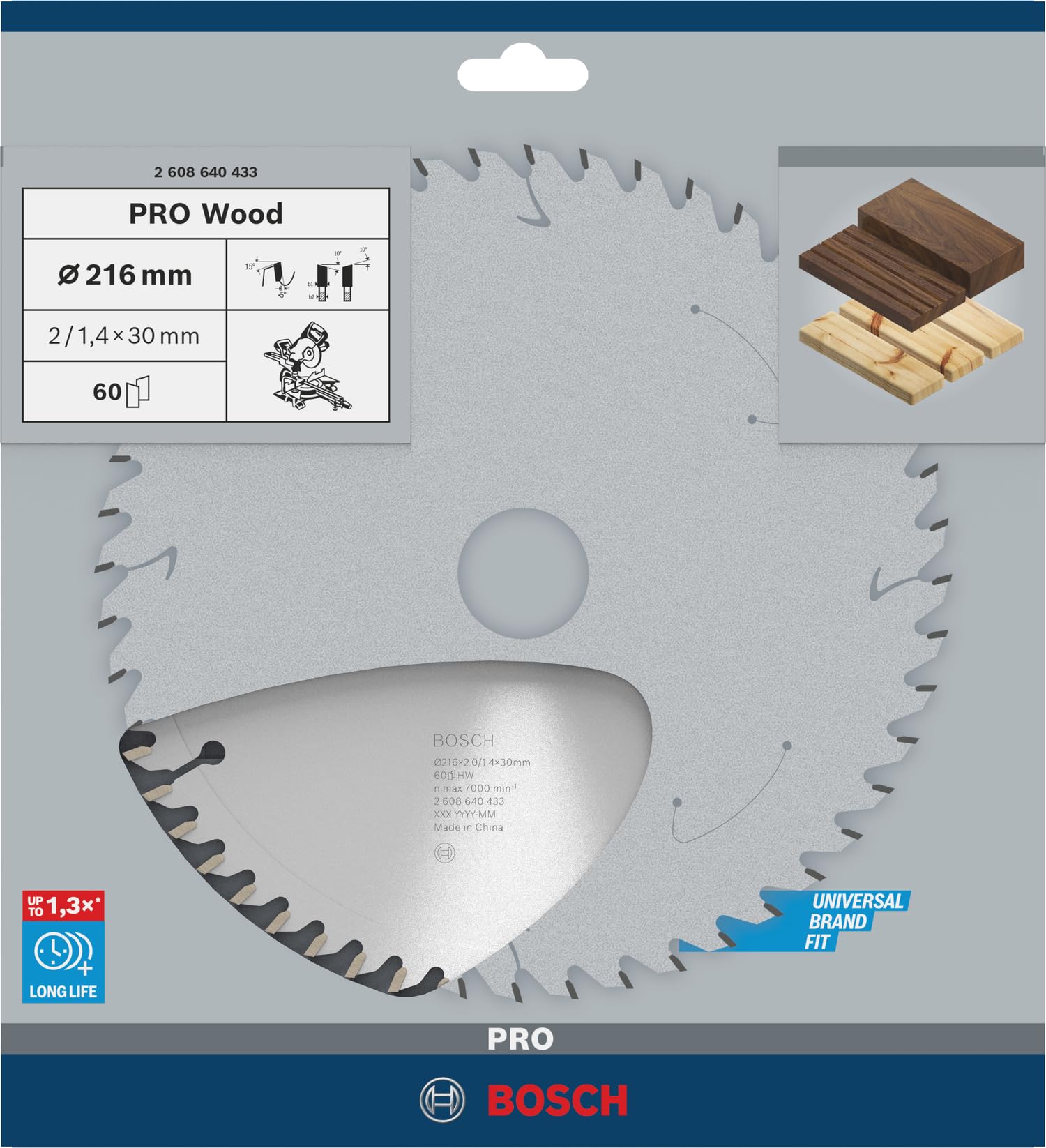 bosch-professional-pro-wood-kreiss-geblatt-216-x-30-mm-60-z-hne-2-0-mm-schnittbr image 2