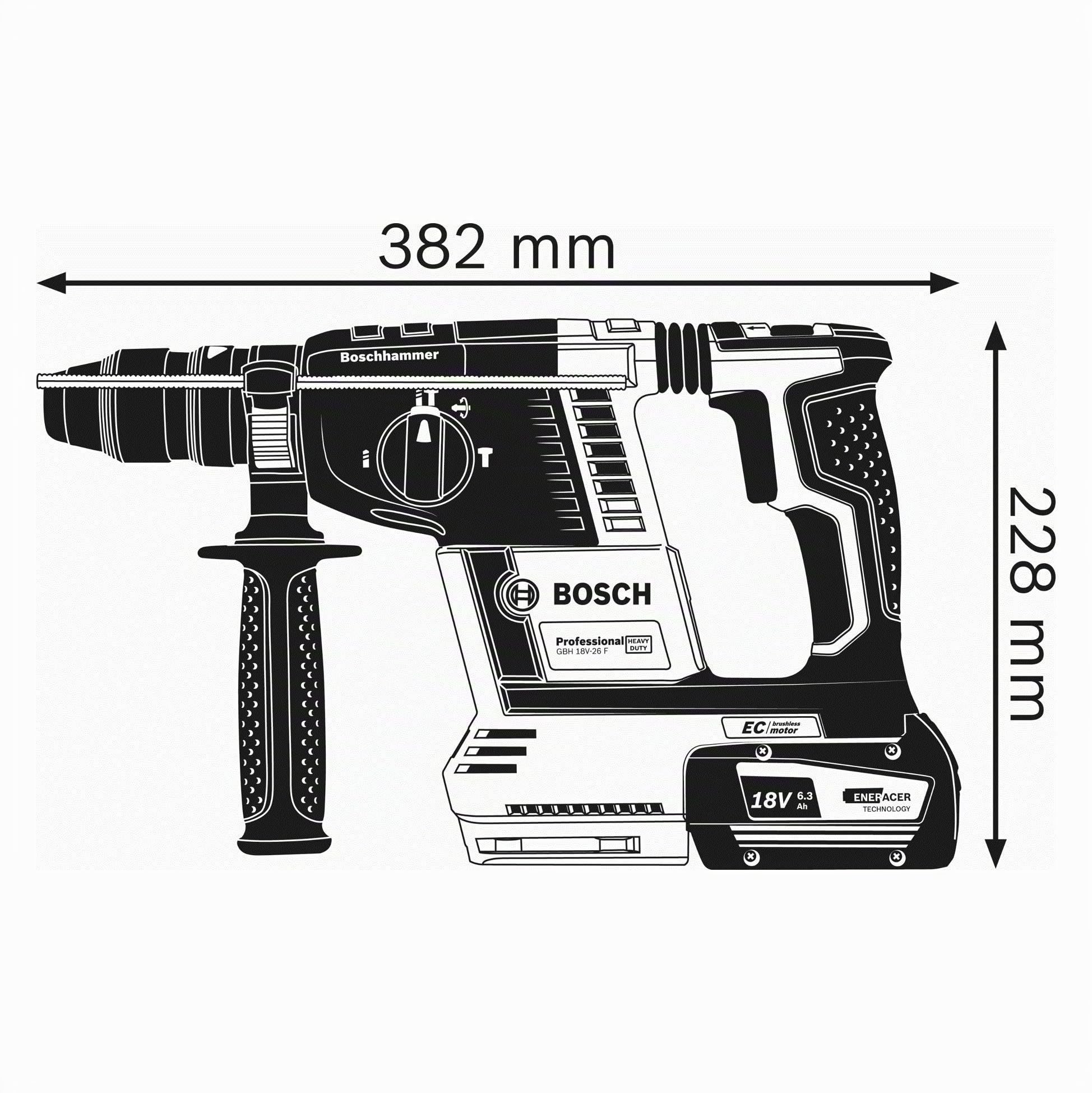 bosch-professional-gbh-18v-26-f-akku-bohrhammer-18v-system-sds-plus-mit-schnellw image 2
