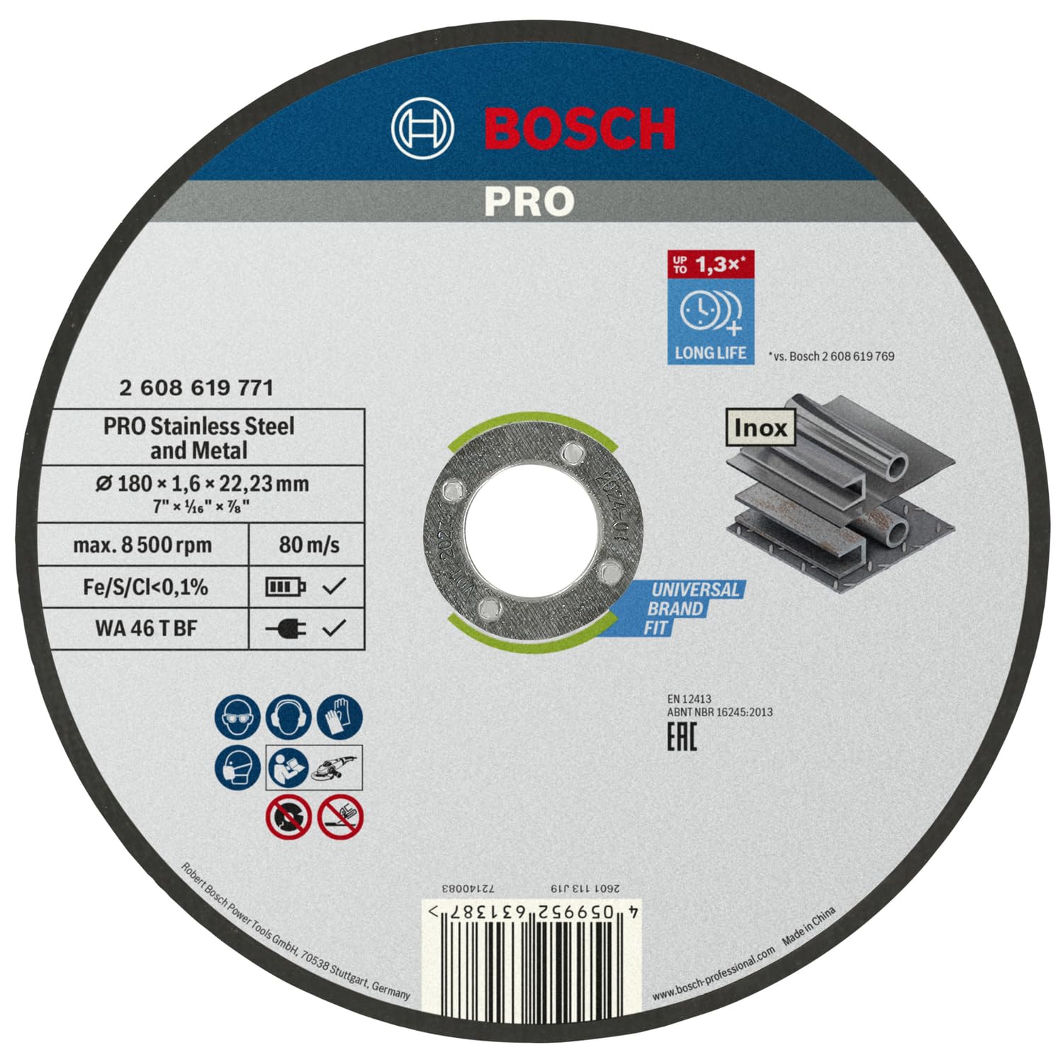 bosch-trennscheibe-2-608-619-771-f-r-winkelschleifer-1-6-mm-original-bosch-profe image 1