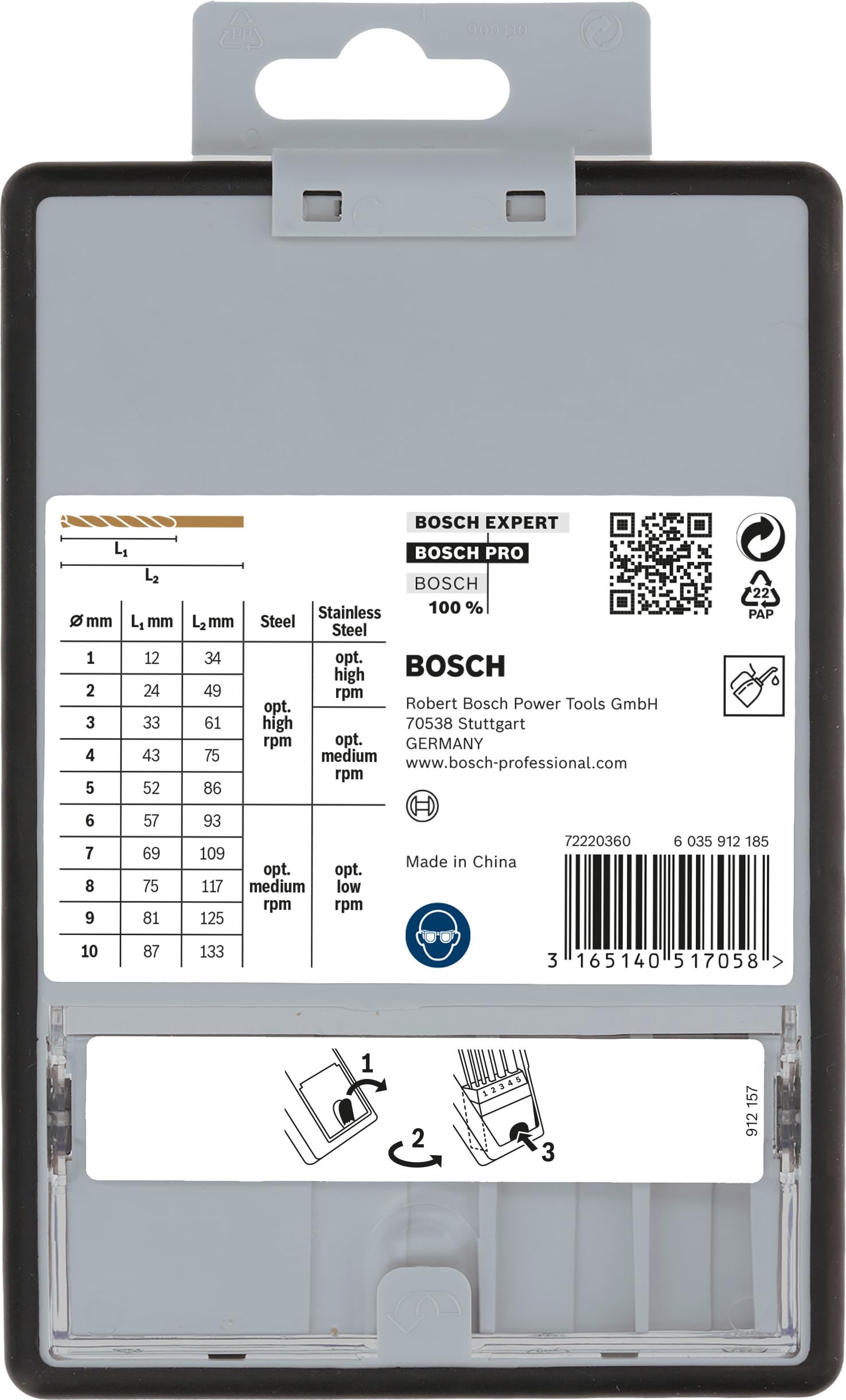 bosch-pro-stainless-steel-hss-co-spiralbohrer-set-10-tlg-1-0-10-0-mm-f-r-stahl-u image 4