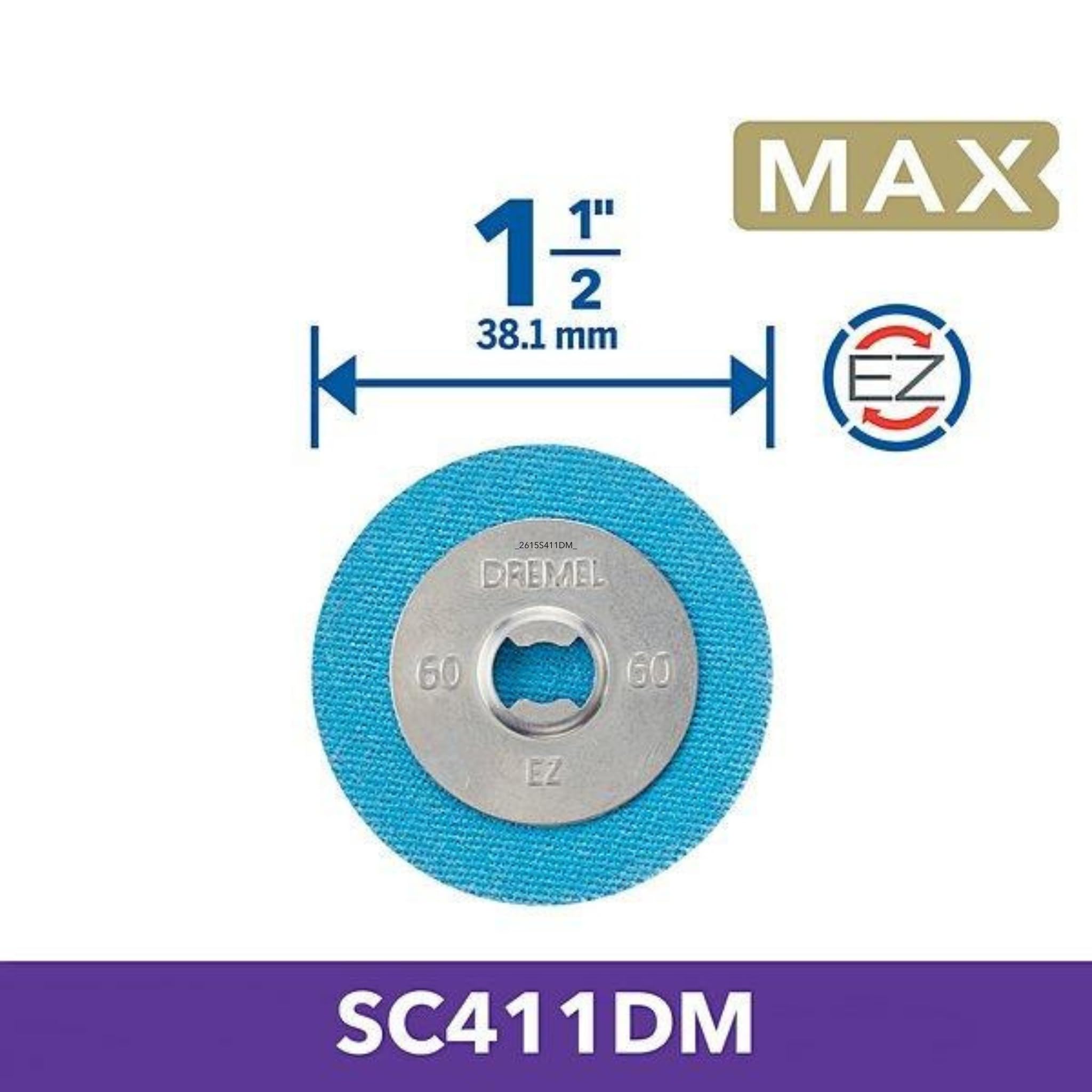dremel-max-hochleistungs-schleifscheibe-sc411dm-3-st-ck-aluminiumoxid-schleifdis image 2