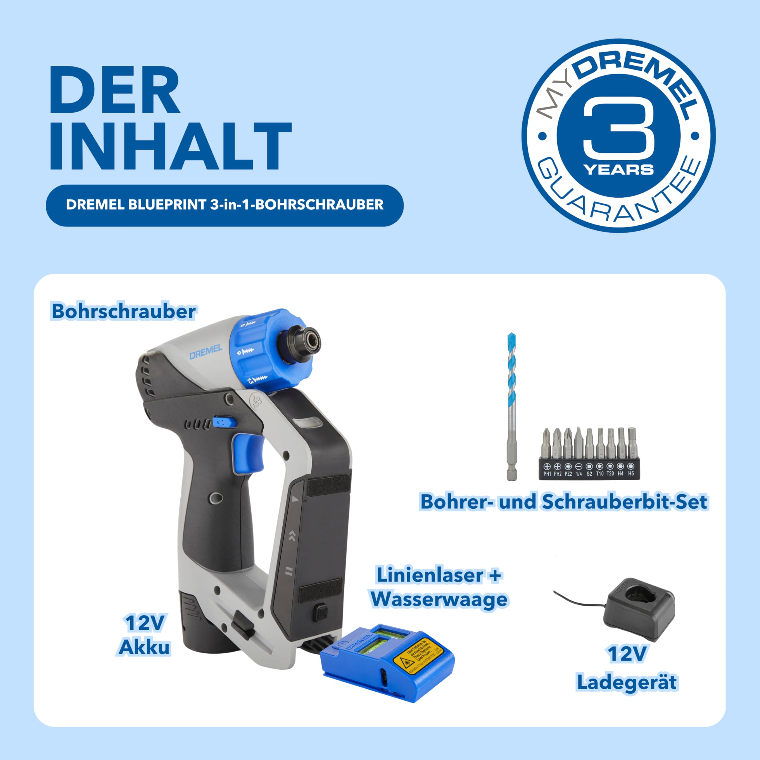 dremel-blueprint-12v-3-in-1-akku-bohrschrauber-set-mit-ortungsger-t-abnehmbarem- image 3