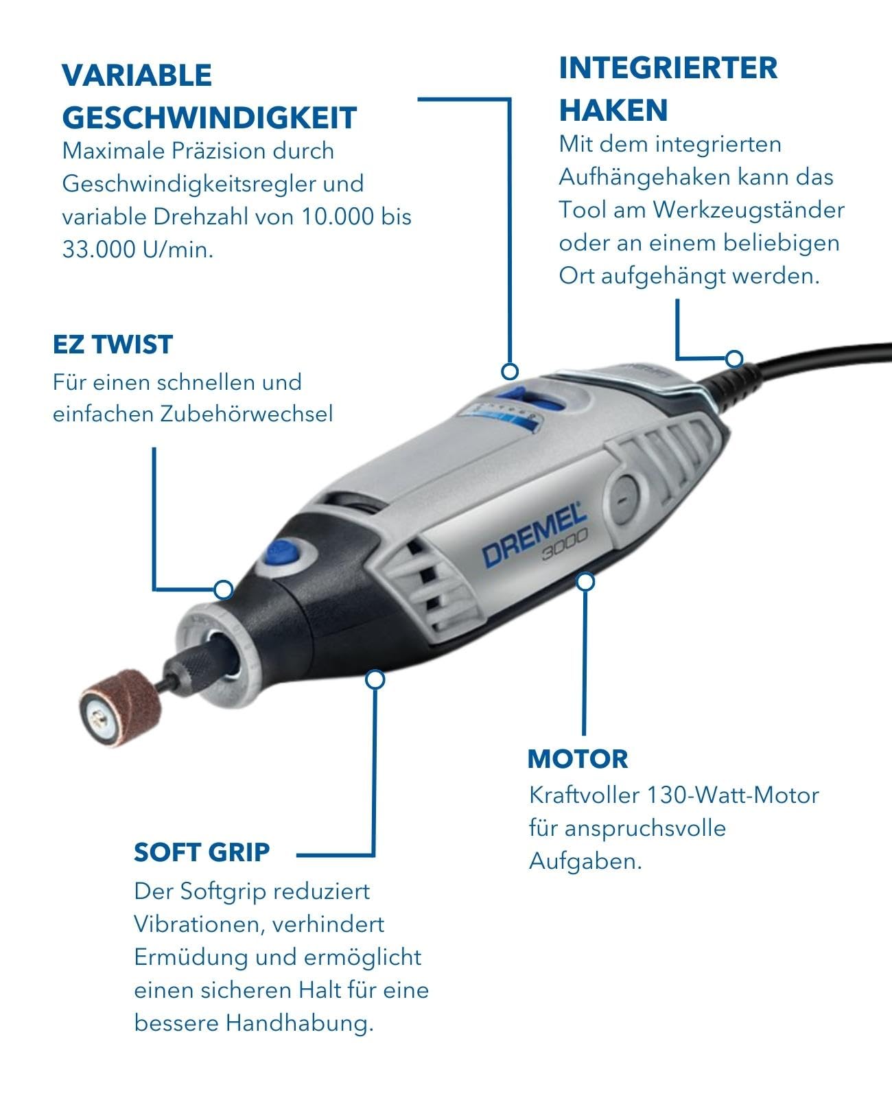 dremel-3000-multifunktionswerkzeug-130-w-10-000-33-000-u-min-variabel-inkl-5-zub image 3