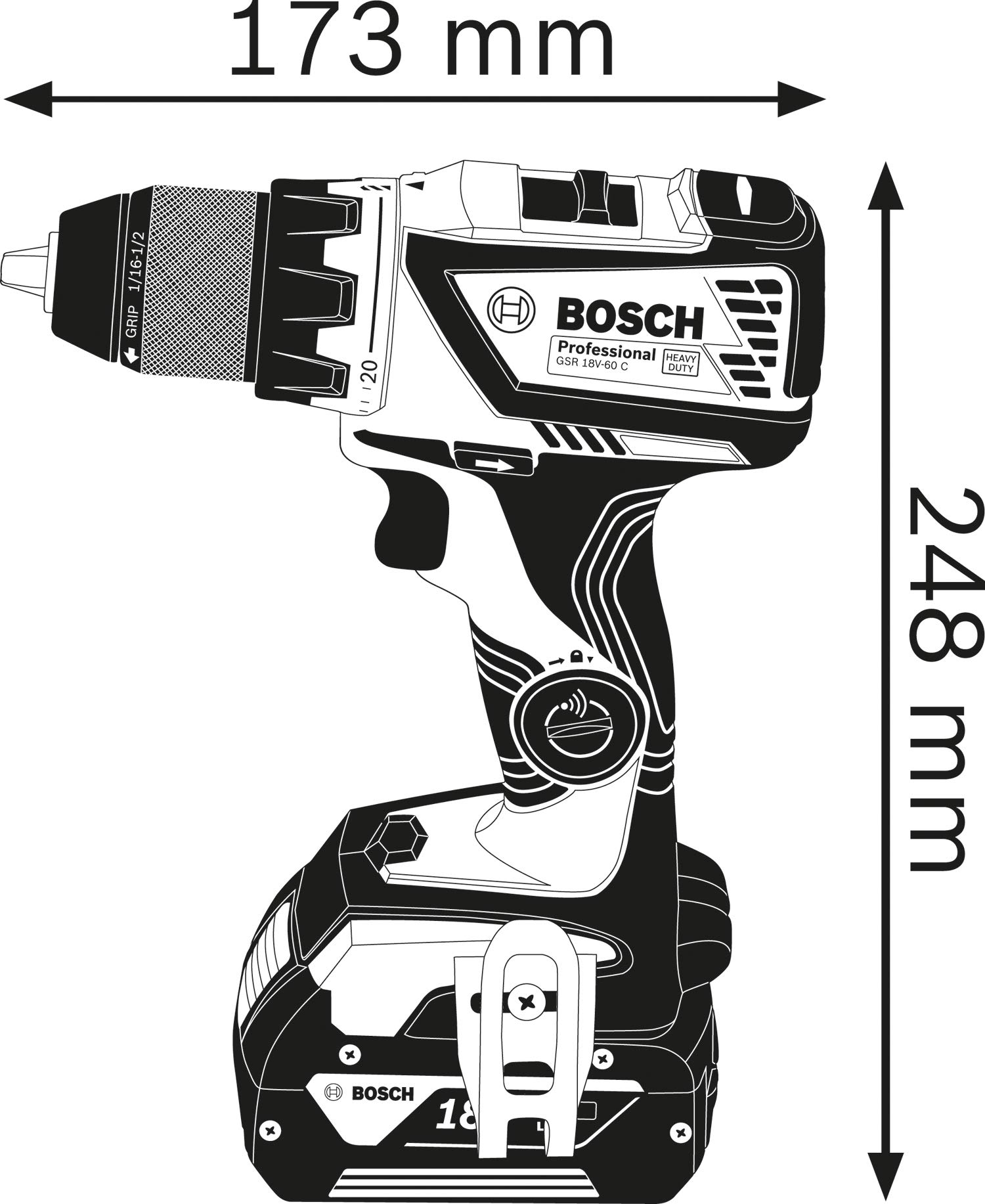 bosch-professional-18v-system-akku-bohrschrauber-gsr-18v-60-c-mit-kickback-contr image 2