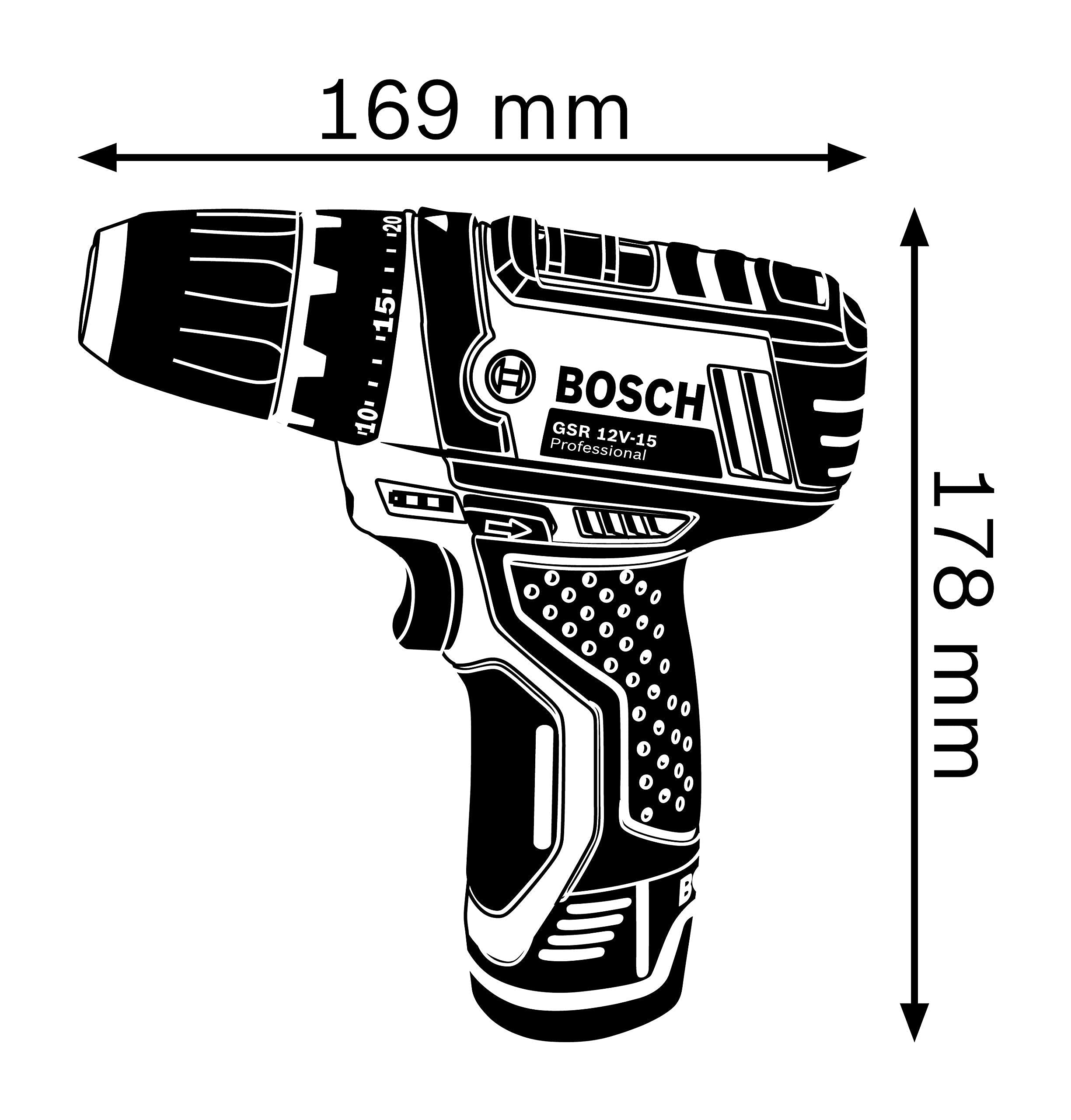 bosch-professional-gsr-12v-15-akku-bohrschrauber-12v-system-30-nm-inkl-2x-2-0-ah image 3