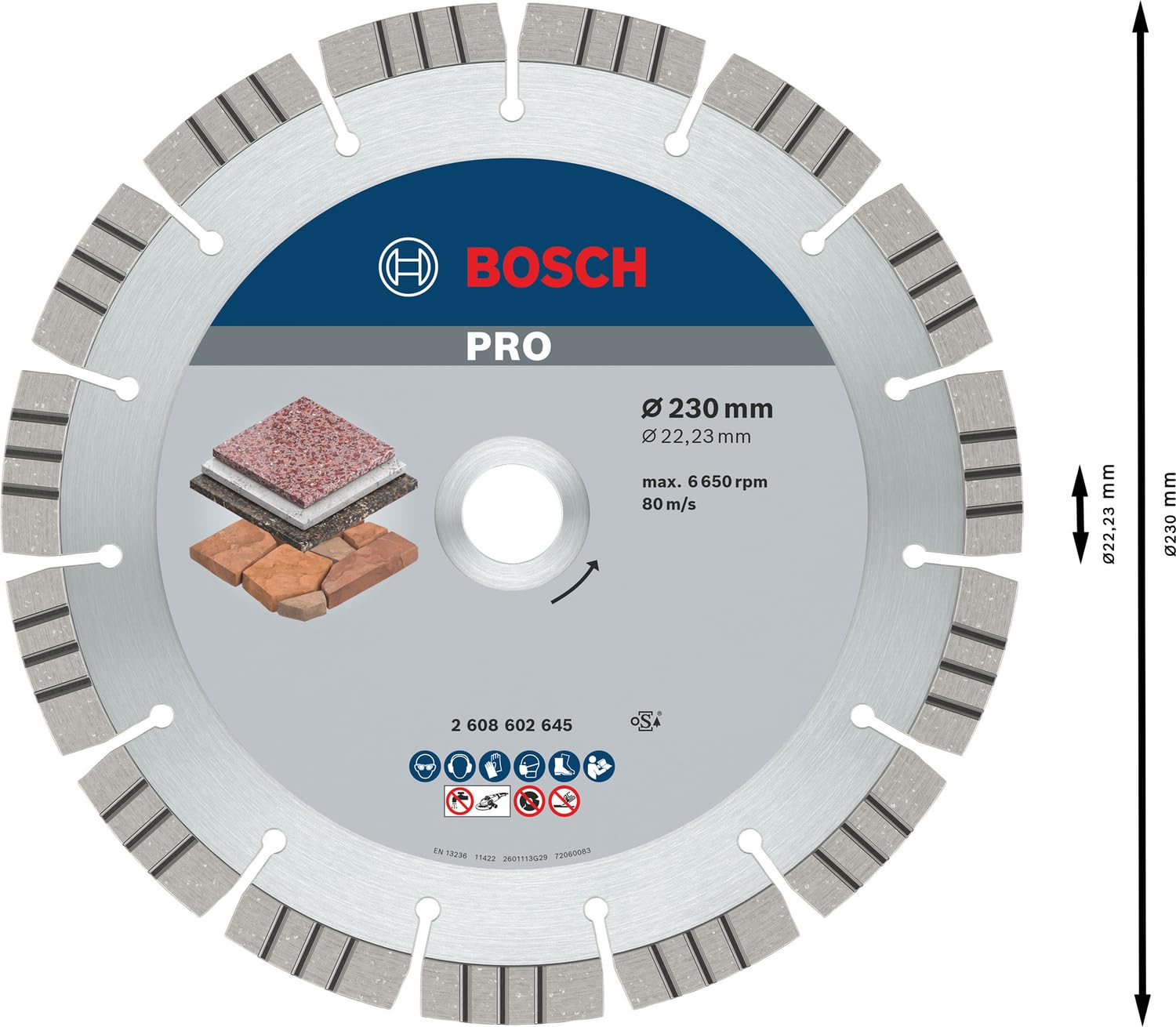 bosch-professional-pro-stone-diamanttrennscheibe-230-x-22-23-mm-f-r-gro-e-winkel image 3