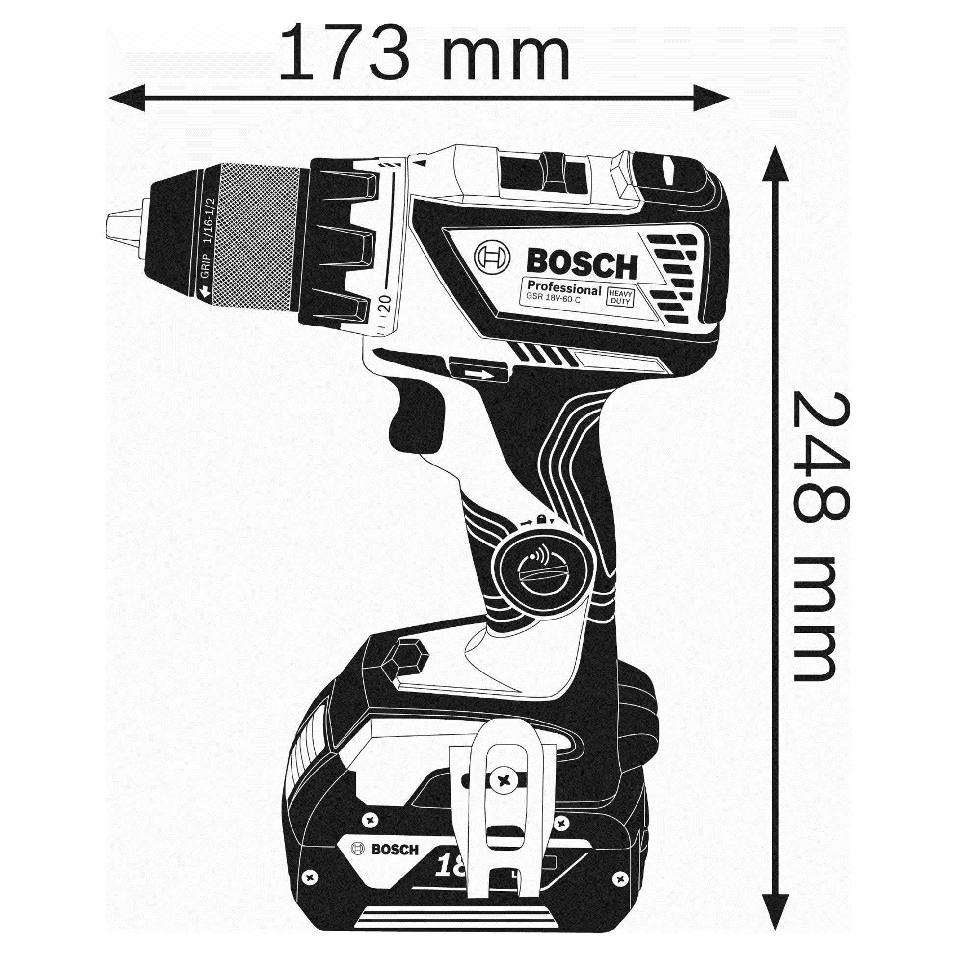 bosch-professional-18v-system-akku-bohrschrauber-gsr-18v-60-c-60-nm-174-mm-kopfl image 2