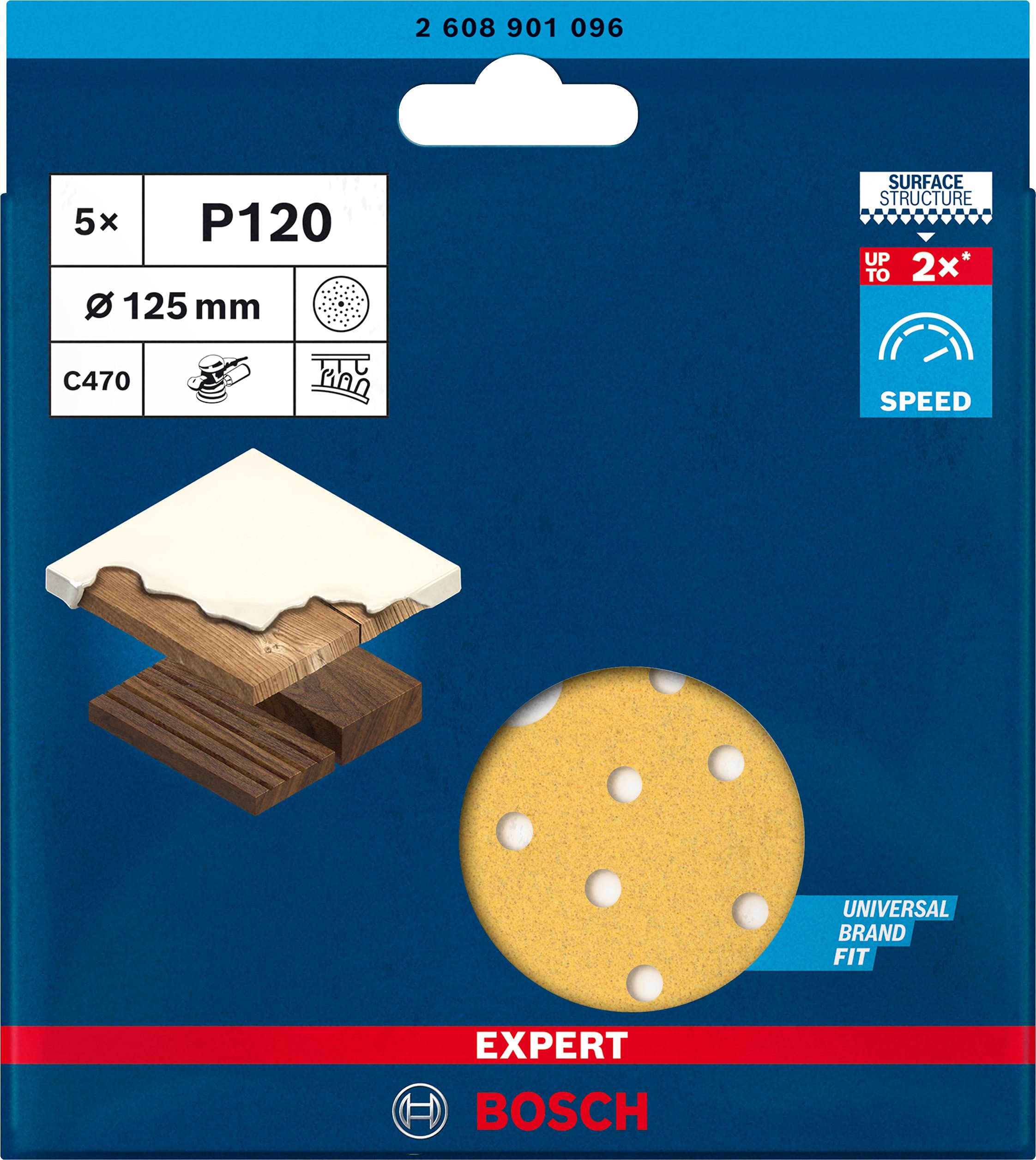 bosch-expert-c470-schleifblatt-mehrloch-5er-set-125-mm-k-rnung-120-klettverschlu image 2