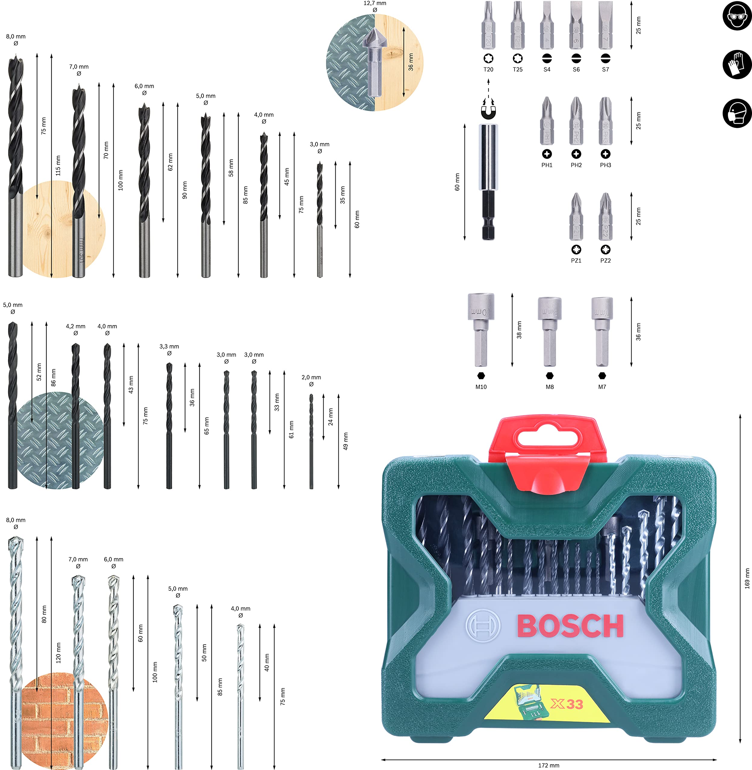 bosch-33-teiliges-x-line-bohrer-und-schrauberbit-set-holz-stein-metall-mit-x-lin image 4