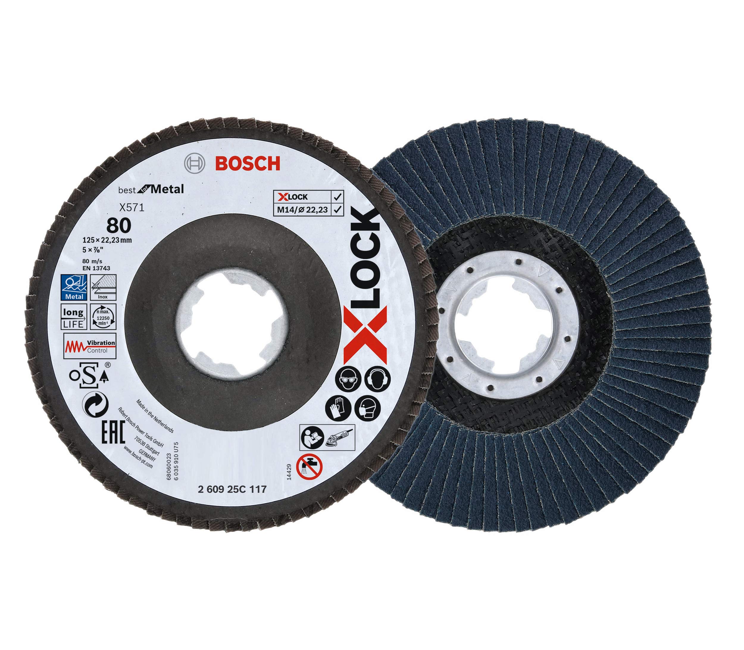 bosch-professional-f-cherschleifscheibe-x-lock-abgewinkelt-125-mm-k-rnung-k80-bo image 1