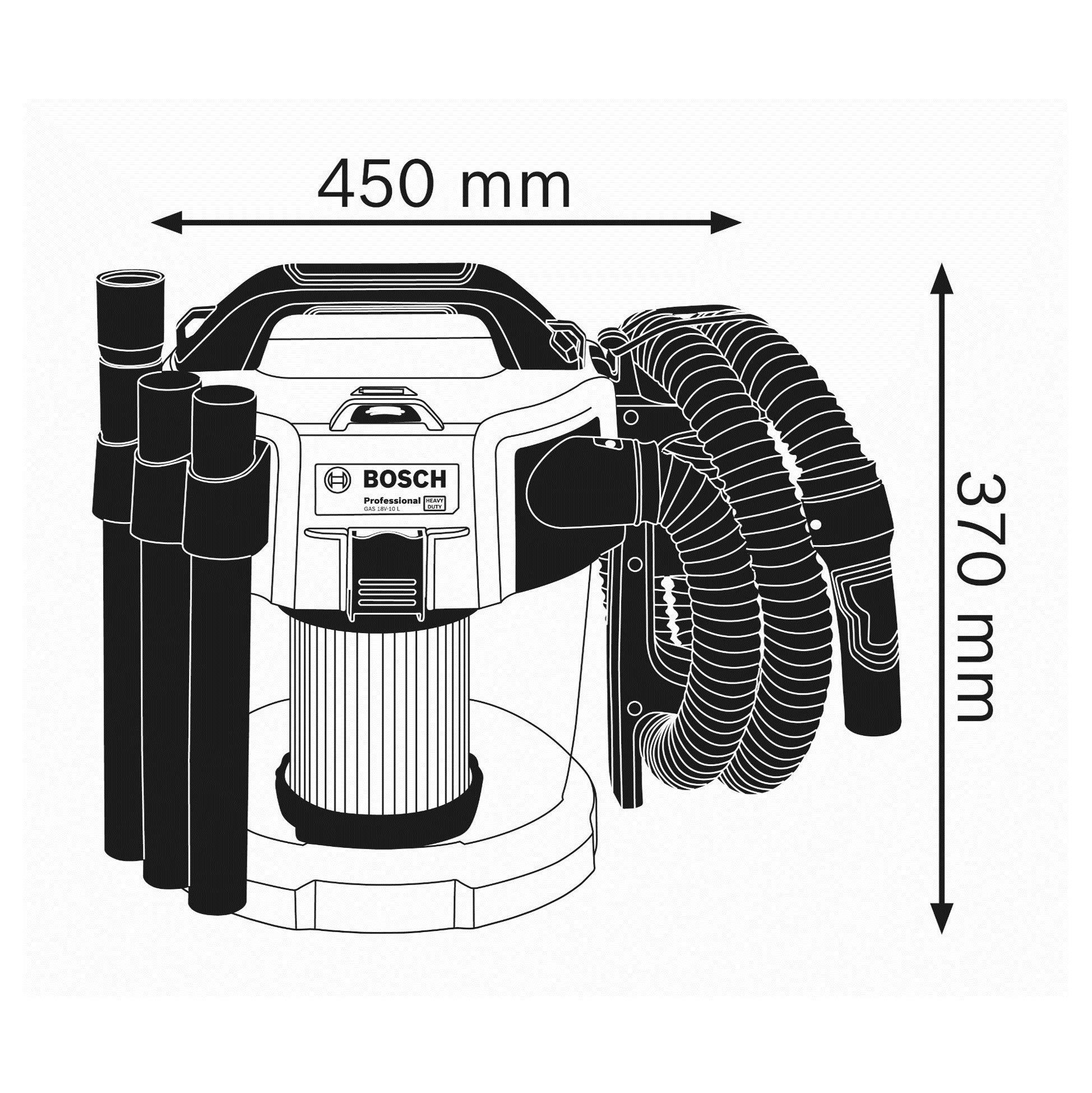 bosch-professional-18v-system-akku-staubsauger-gas-18v-10-l-ohne-akku-ladeger-t- image 3