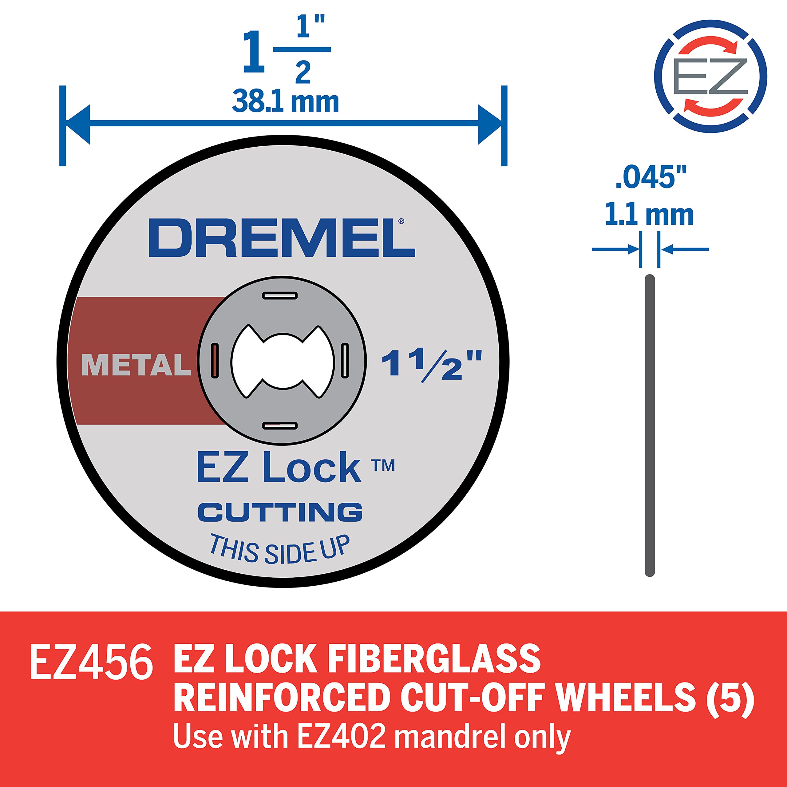 dremel-ez456-ez-lock-trennscheiben-set-5x-38-1-mm-fiberglasverst-rkte-trennschei image 3