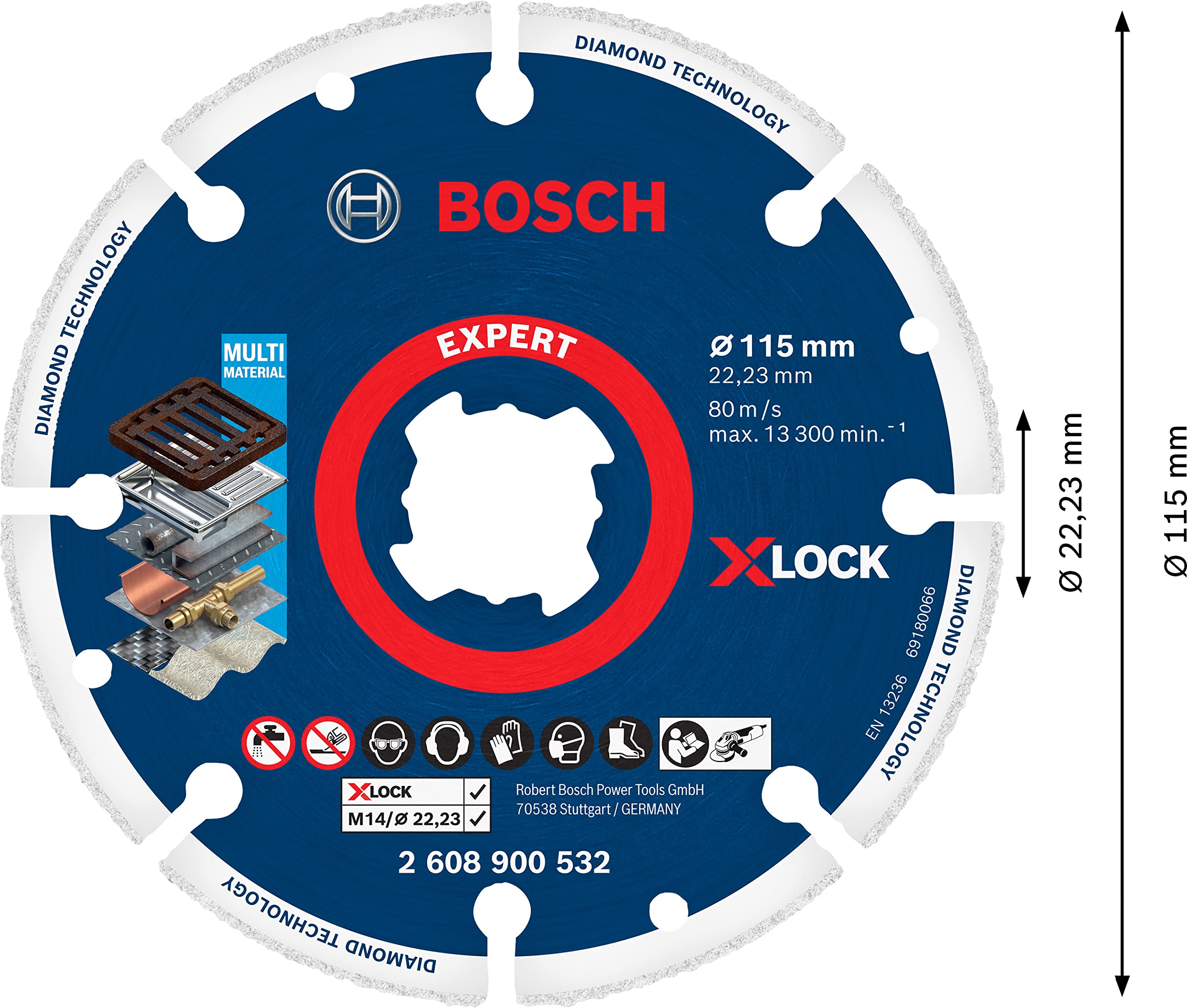 bosch-expert-diamond-metal-wheel-x-lock-trennscheibe-115-x-22-23-mm-f-r-gusseise image 3