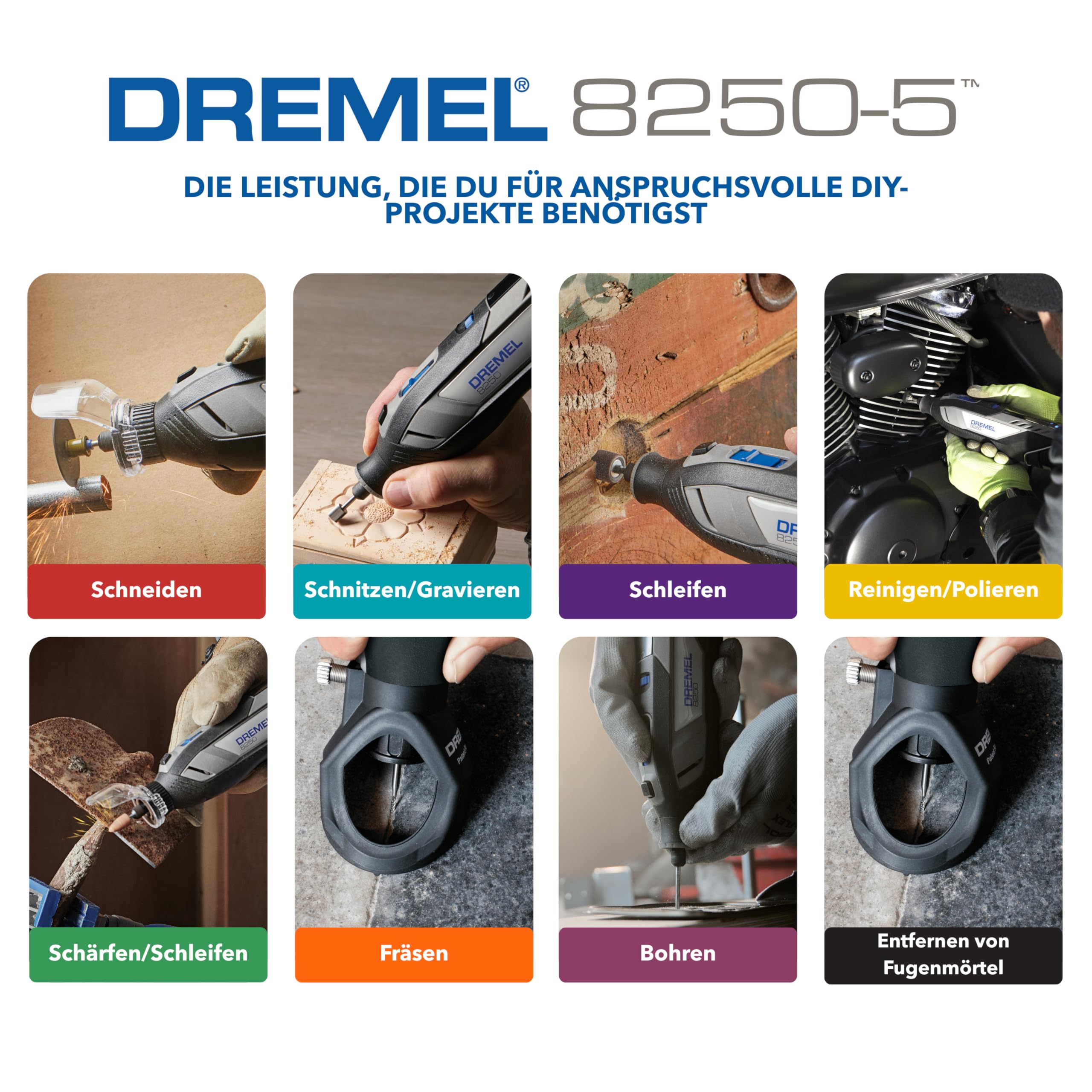 dremel-8250-12v-akku-rotationswerkzeug-b-rstenlos-5-000-30-000-u-min-set-mit-65- image 3