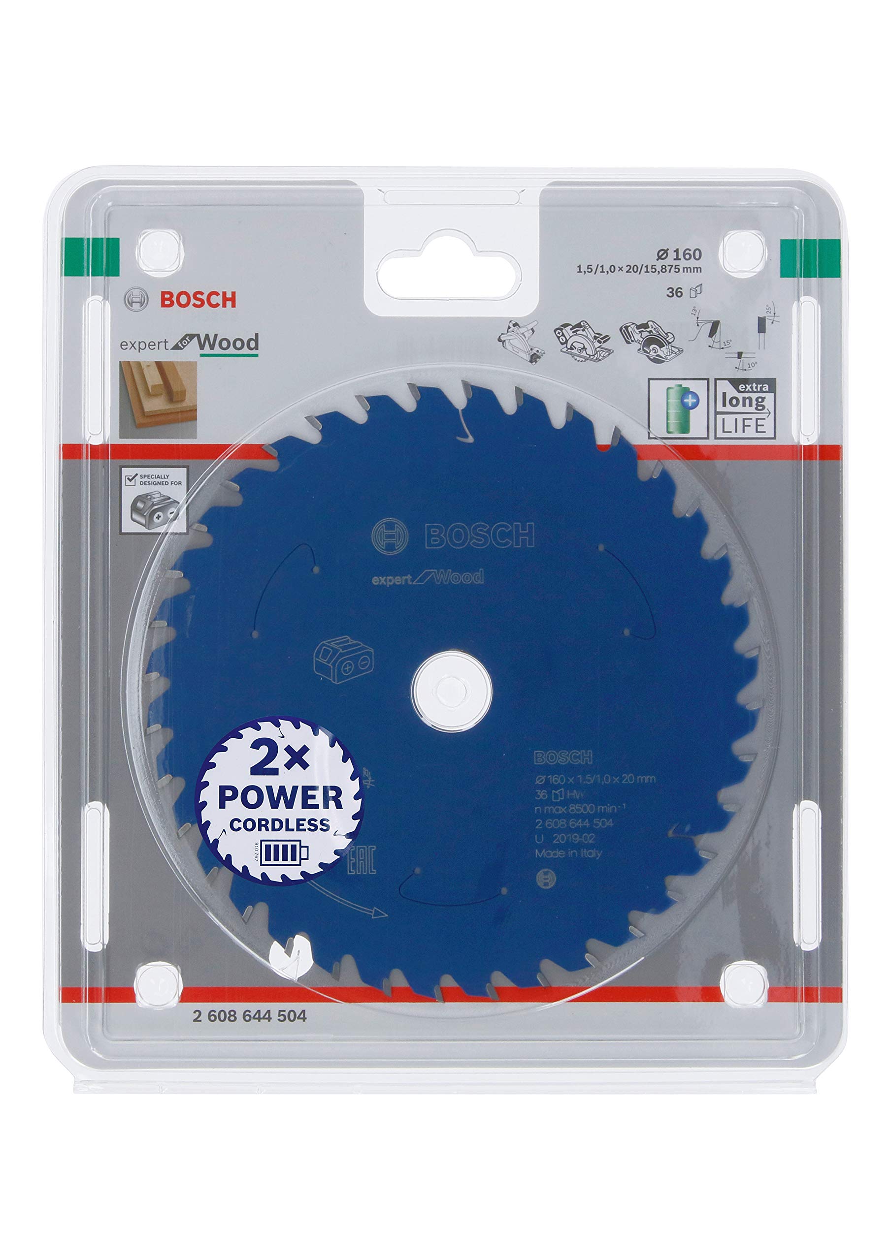 bosch-professional-expert-for-wood-kreiss-geblatt-160-x-20-x-1-5-mm-36-z-hne-akk image 1