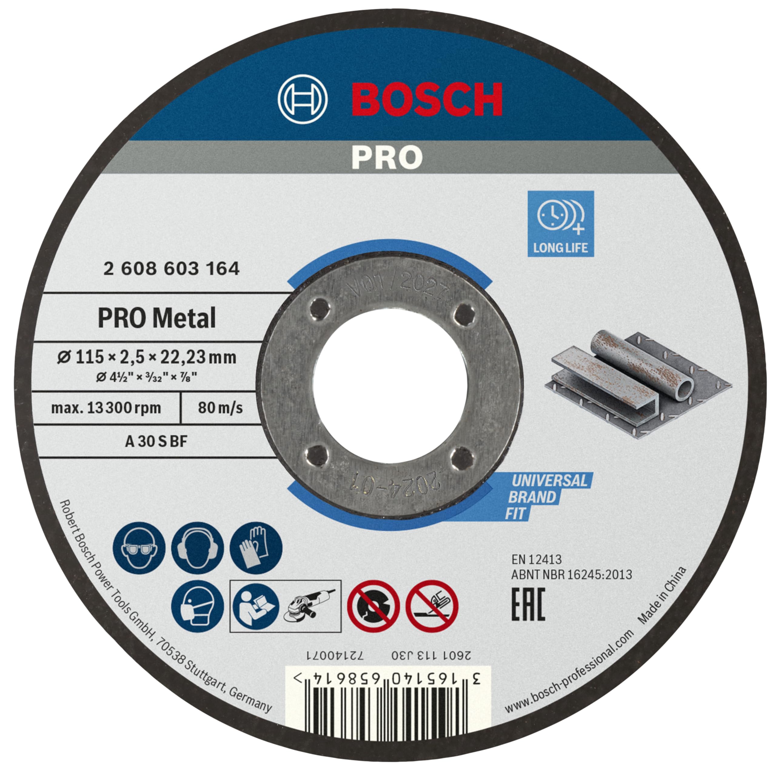 bosch-pro-metal-longlife-trennscheibe-125-2-5-22-23-mm-f-r-winkelschleifer-metal image 1