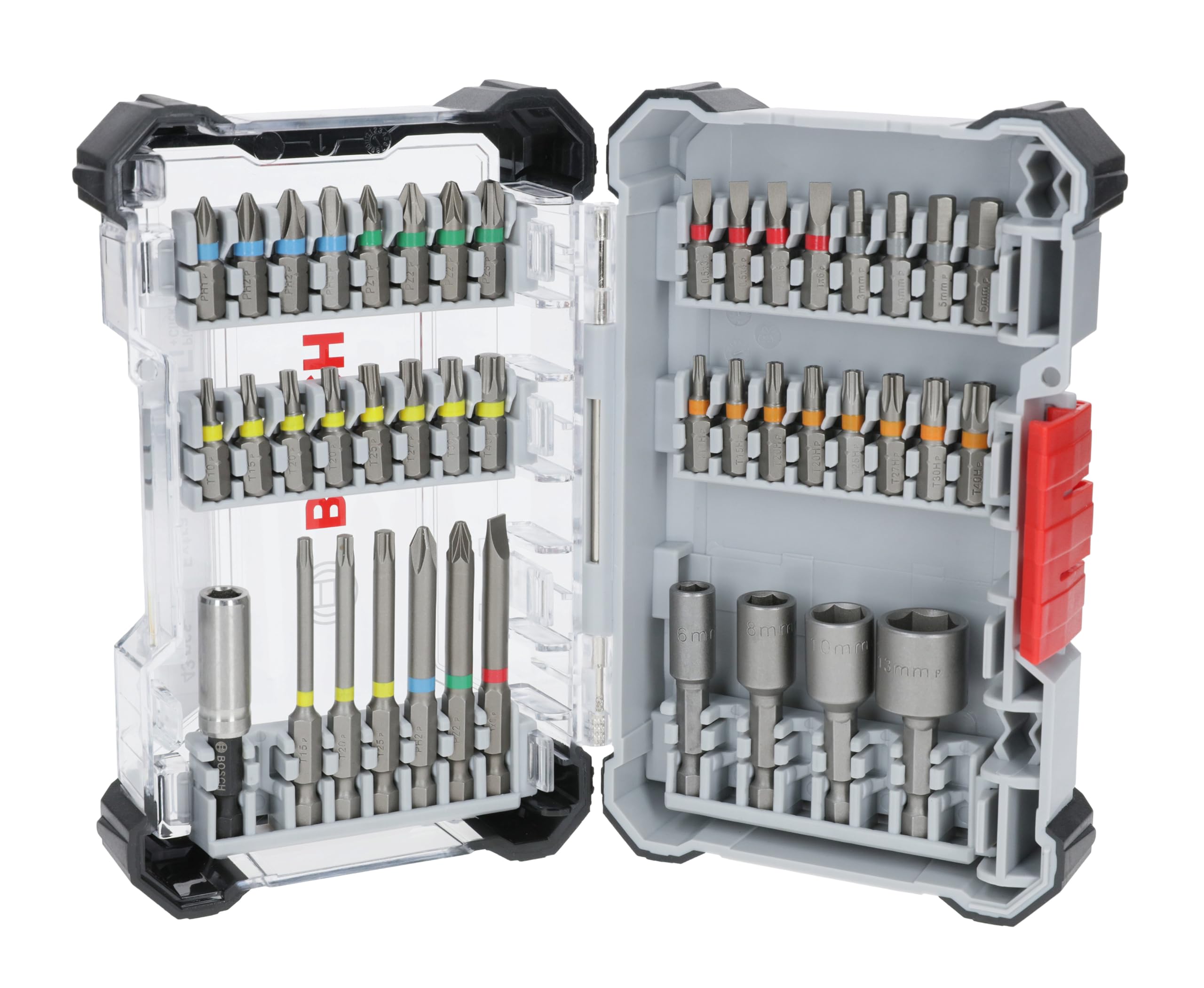 bosch-extra-hard-schrauberbit-set-43-teilig-1-4-sechskant-s2-stahl-farbcodiert-i image 1