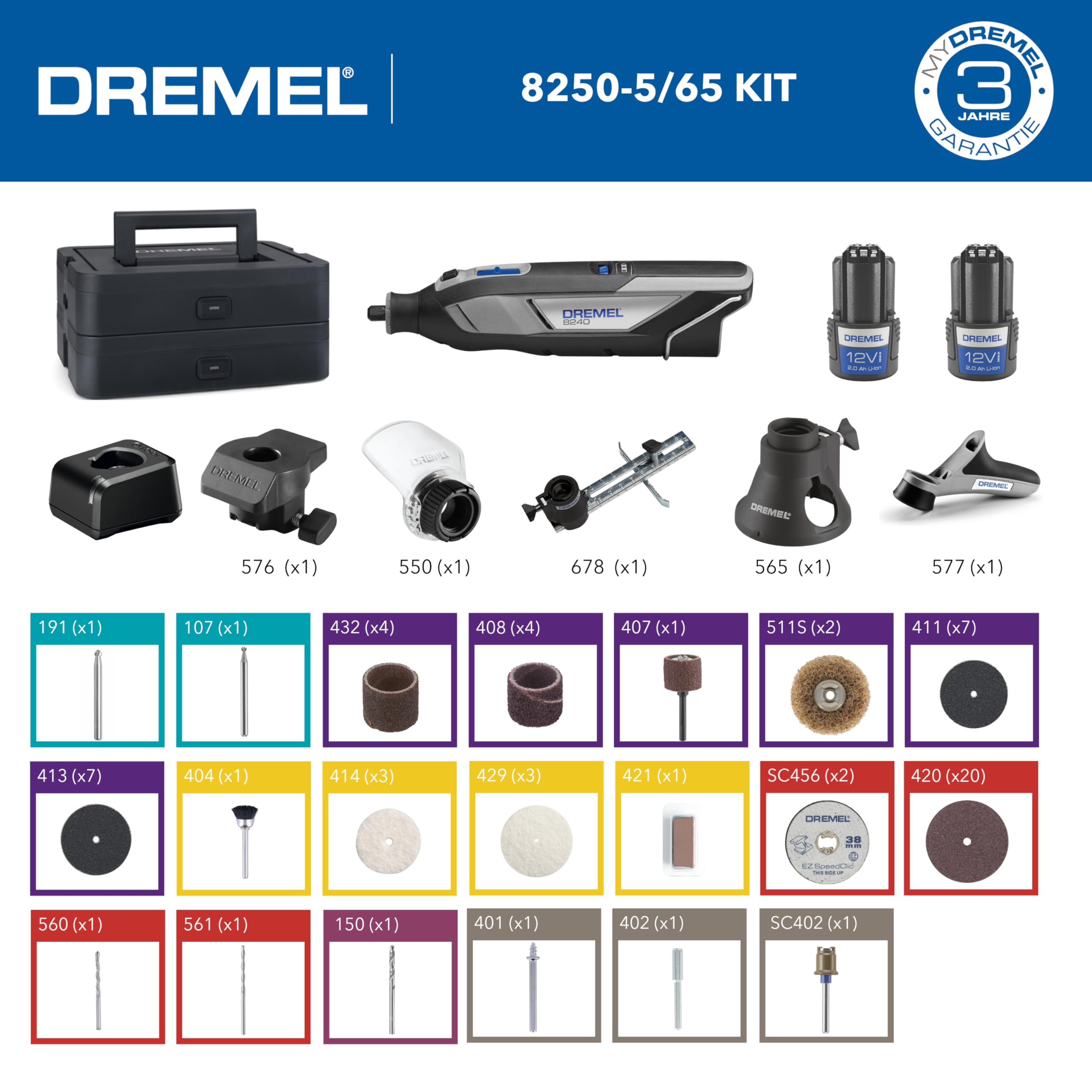 dremel-8240-akku-multitool-12v-2-0ah-set-mit-2-akkus-5-aufs-tzen-und-65-zubeh-rt image 3