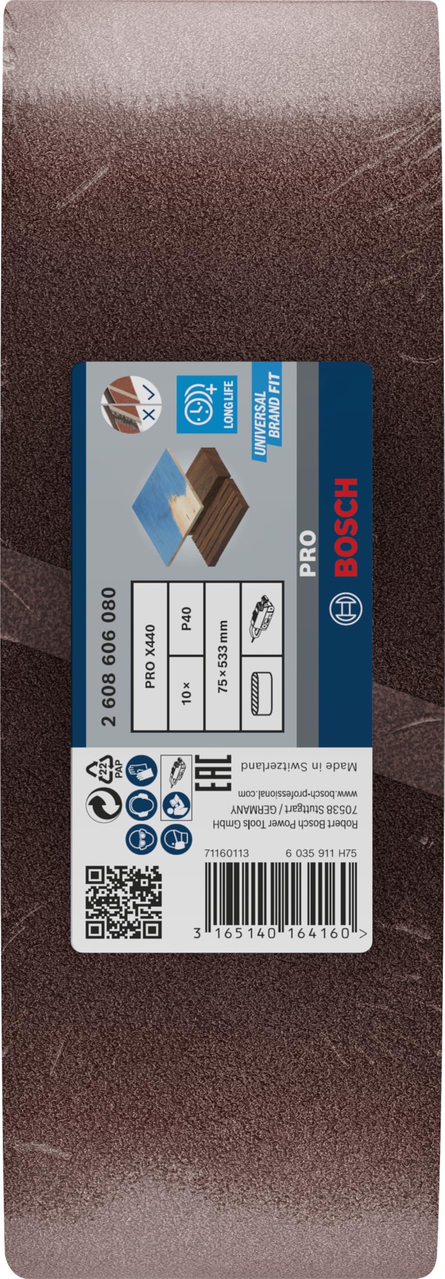 bosch-10x-pro-paint-on-wood-and-hardwood-x440-schleifband-75-x-533-mm-k-rnung-40 image 2