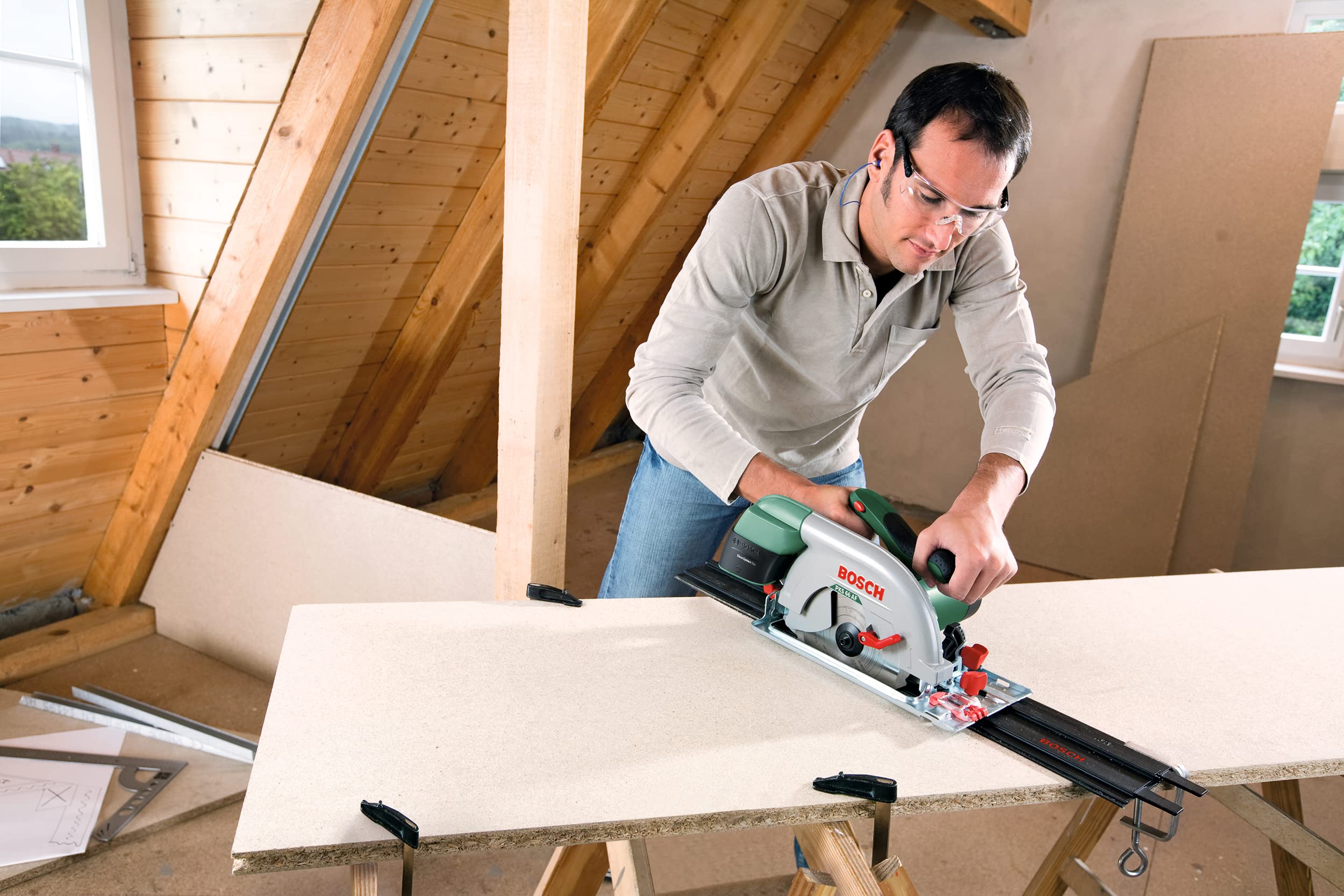 bosch-diy-2x-f-hrungsschiene-aus-kunststoff-mit-schraubzwingen-2x-350-mm-steckba image 6