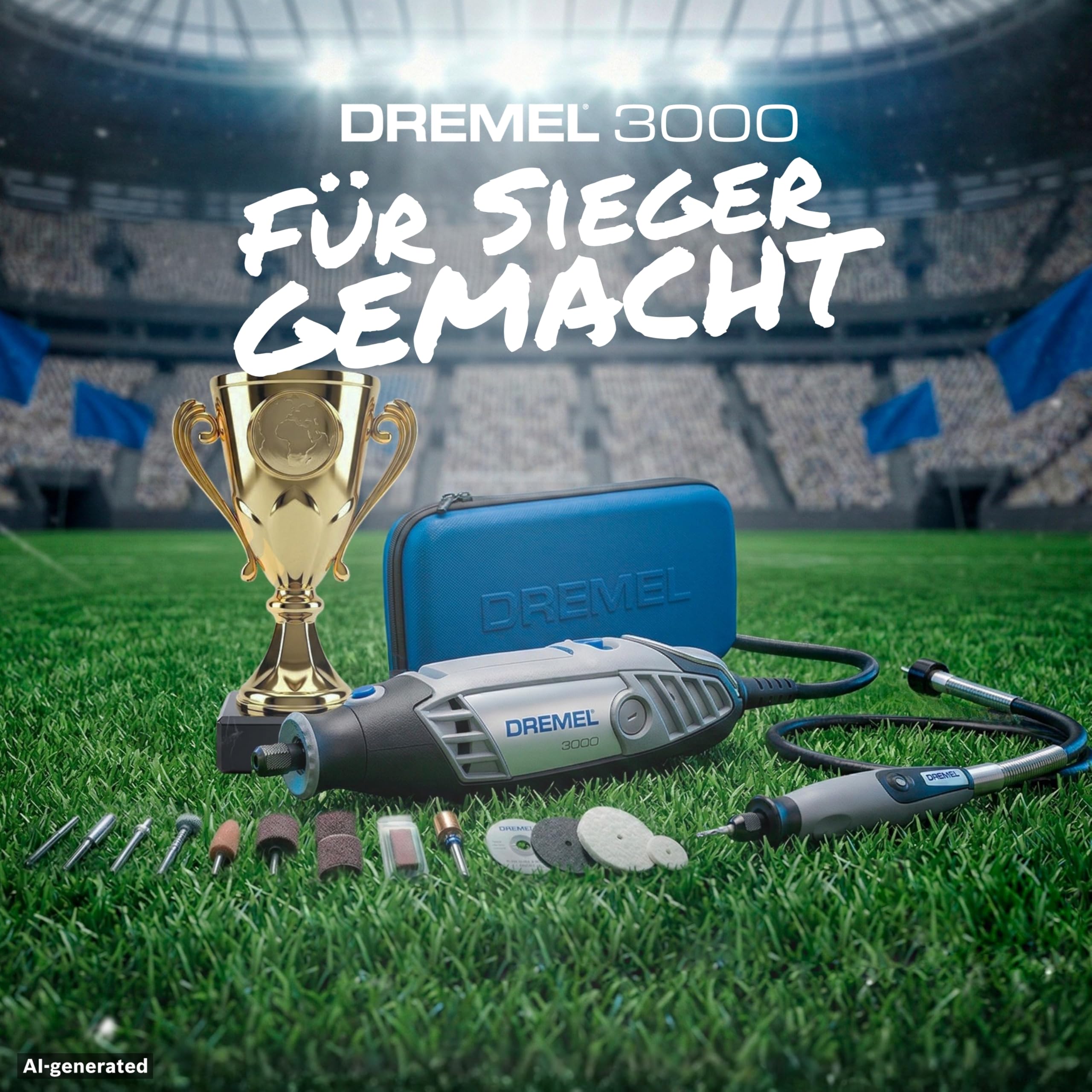 dremel-3000-champion-multifunktionswerkzeug-sonderedition-mit-130-w-motor-25-zub image 2